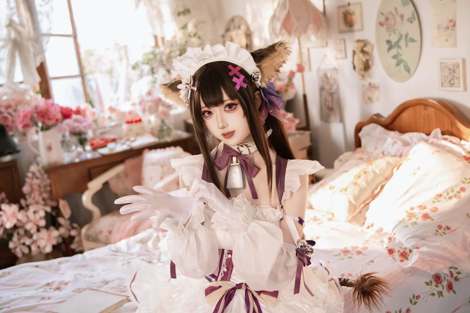 【樫野 コスプレ】アズールレーン 牛メイド服のスタジオ撮影記録 - 修不动仙的回忆桑 - 3枚目