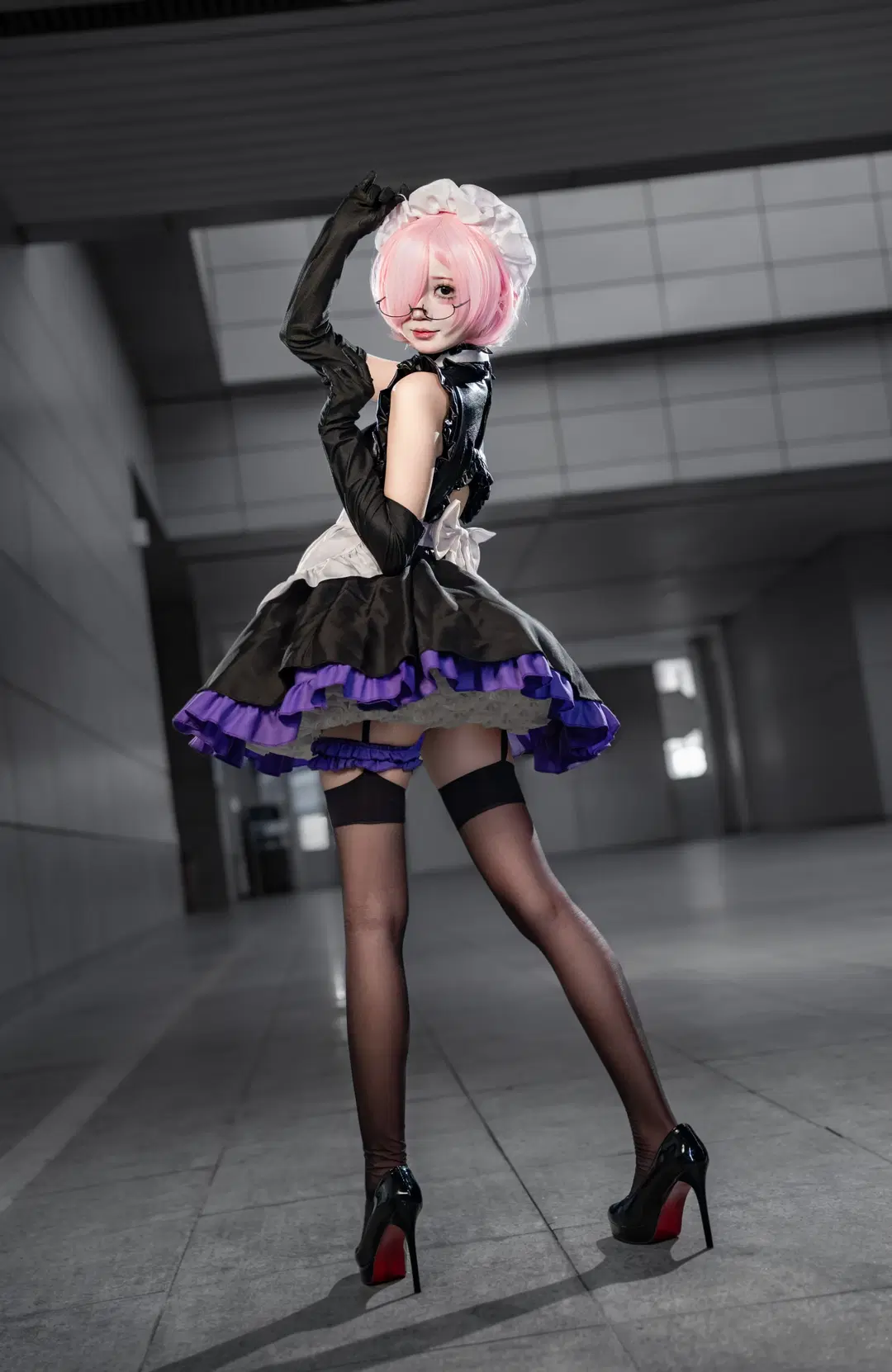 fgo, 玛修cos, 丝袜, 良牙漫展, 玛修女仆