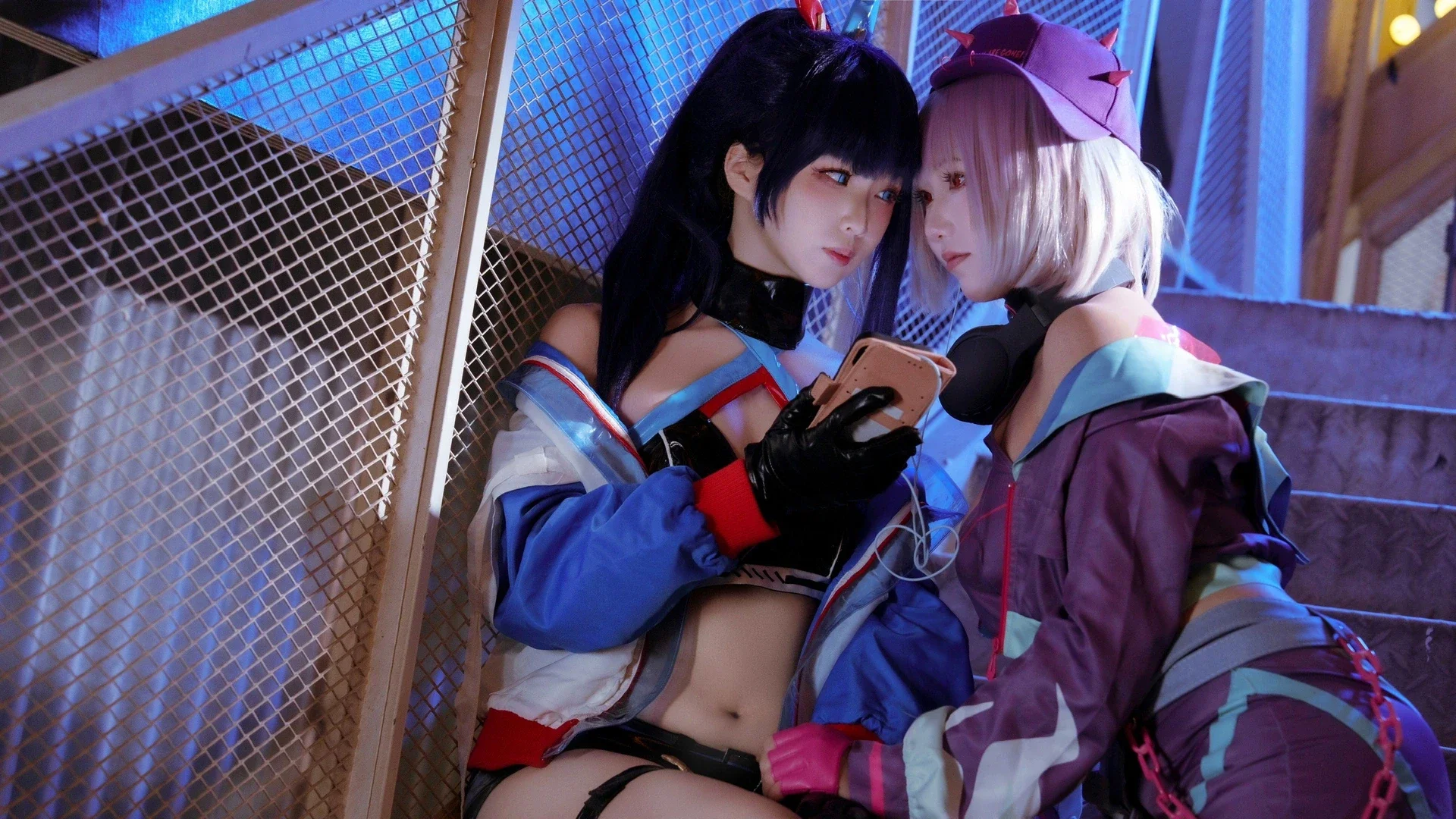 【宝多六花cos】Gridman的都市夜影，与茜的Dreamy Divas时刻 - 星尾鹿 - 第3张