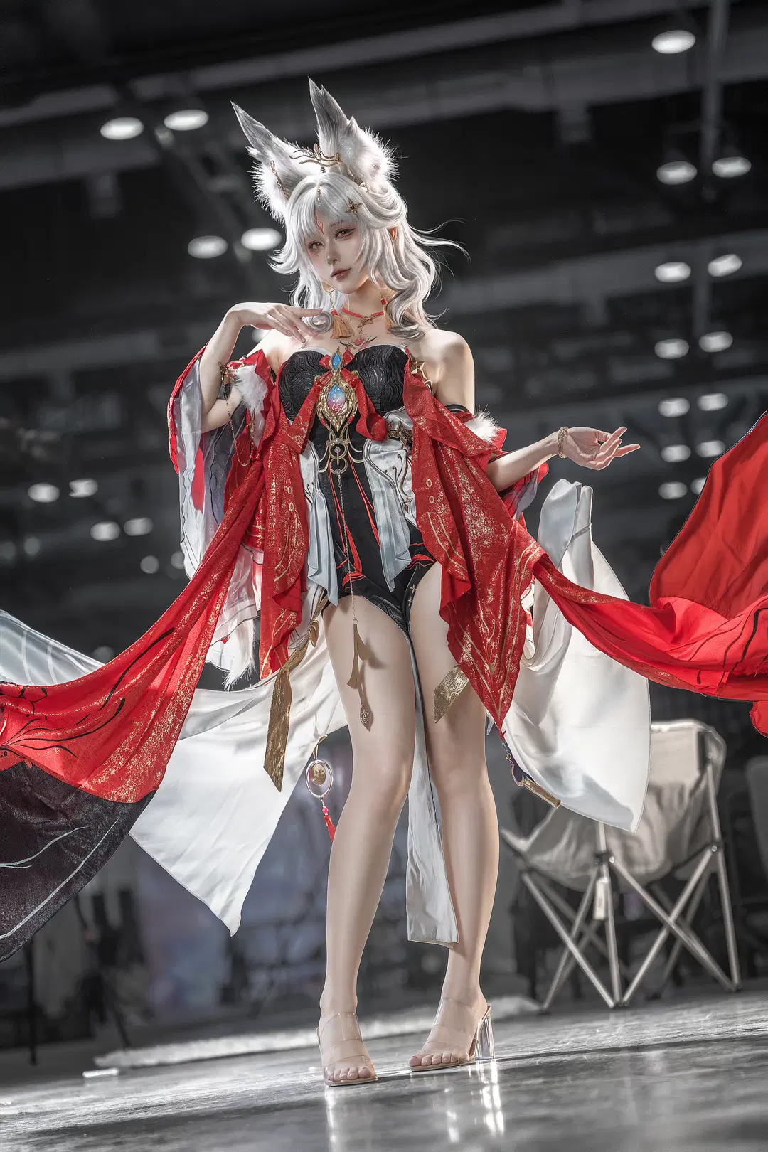 鸣潮, 漫展场照, 二次元cosplay, 兽耳娘, 心月狐cos