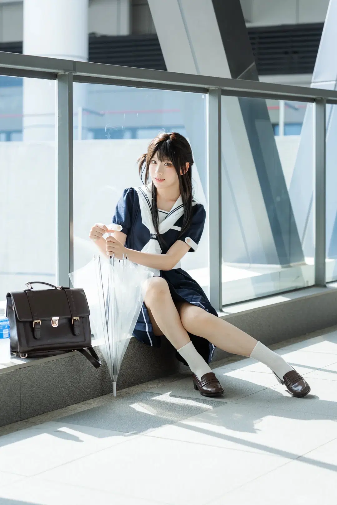 JK制服, 日系写真, 索尼A7M5, 水手服少女, 白丝中筒袜