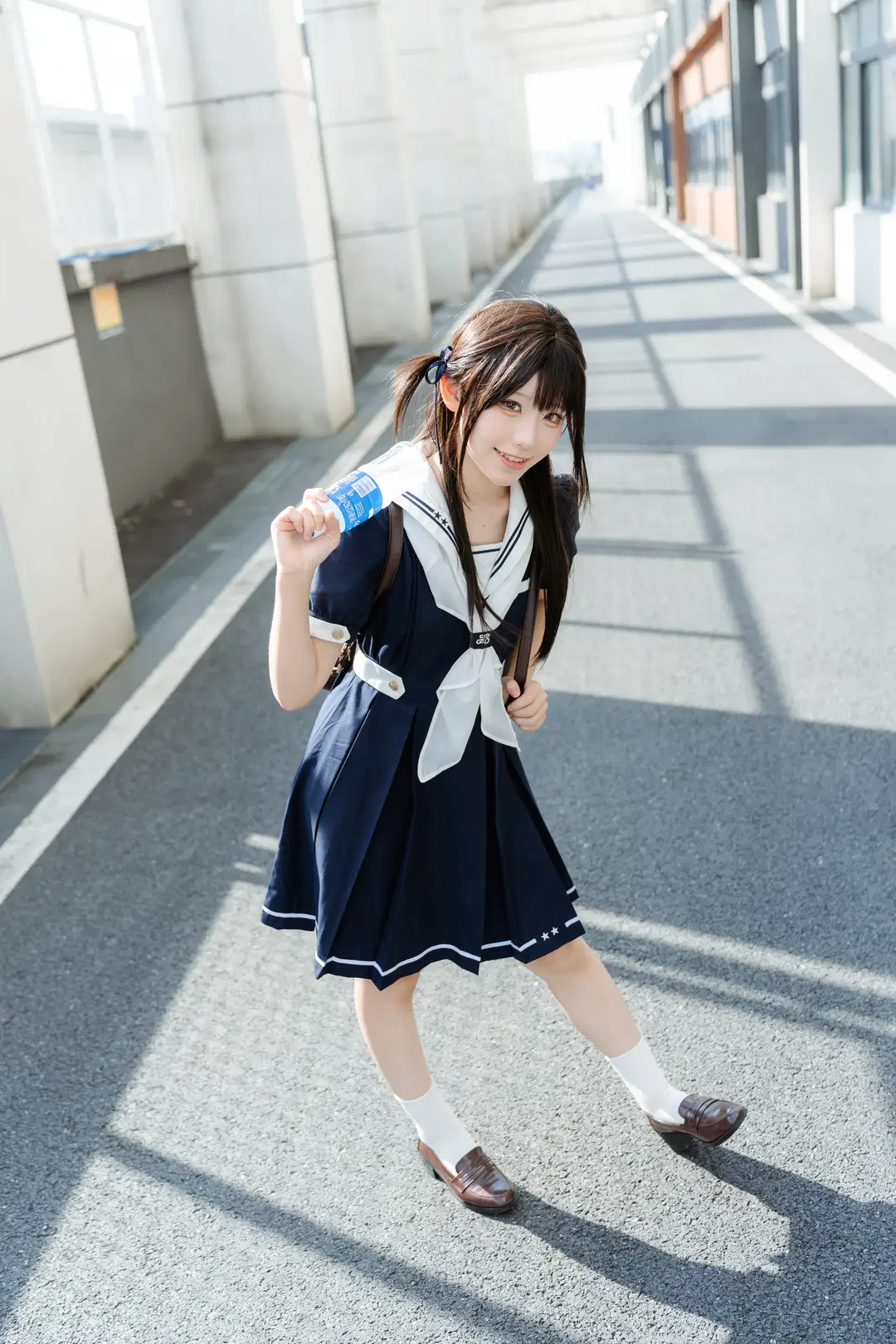 深蓝水手服与纯粹日光 日系JK写真记录 - 橘子皮 - 第4张