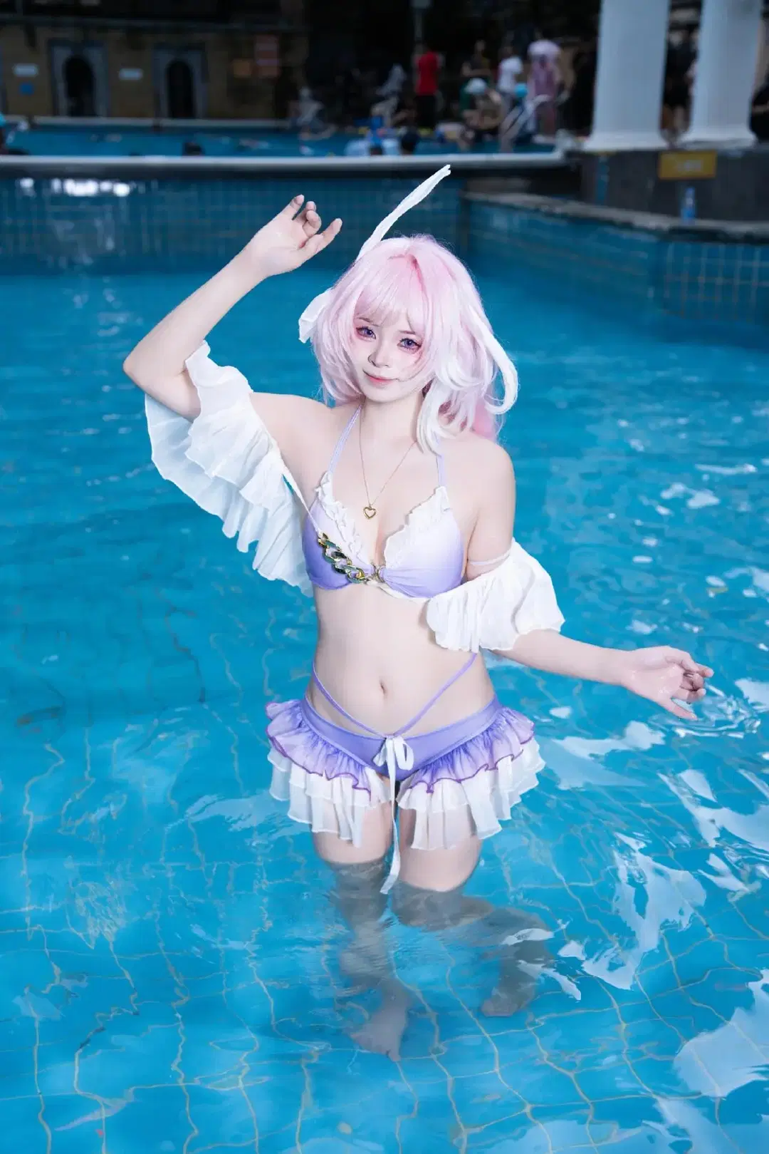 [Elysia Cosplay] Honkai Impact 3rd: Refreshing Splash at the Summer Pool Party by 尤加-Yuga - Image 2