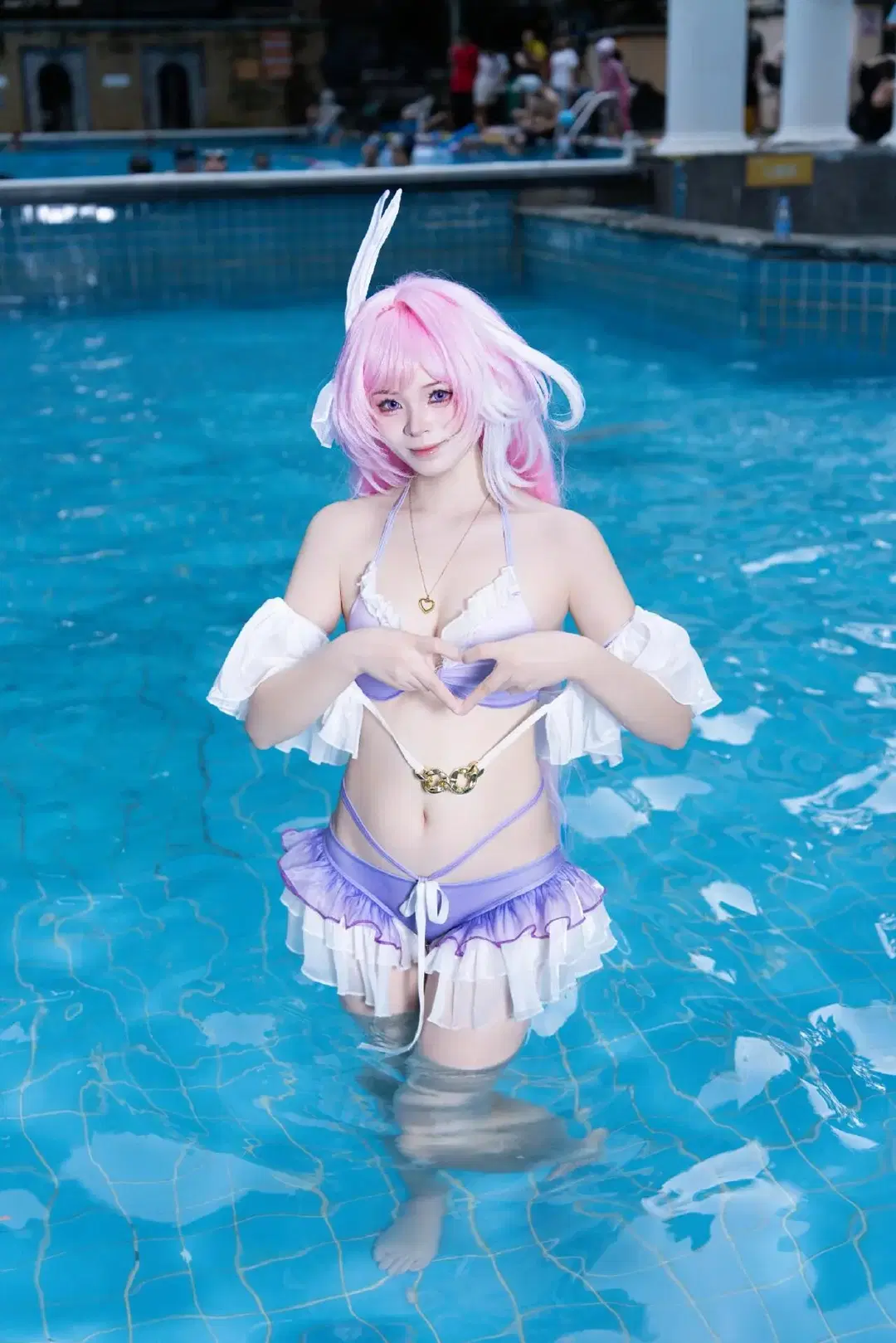 [Elysia Cosplay] Honkai Impact 3rd: Refreshing Splash at the Summer Pool Party by 尤加-Yuga - Image 3