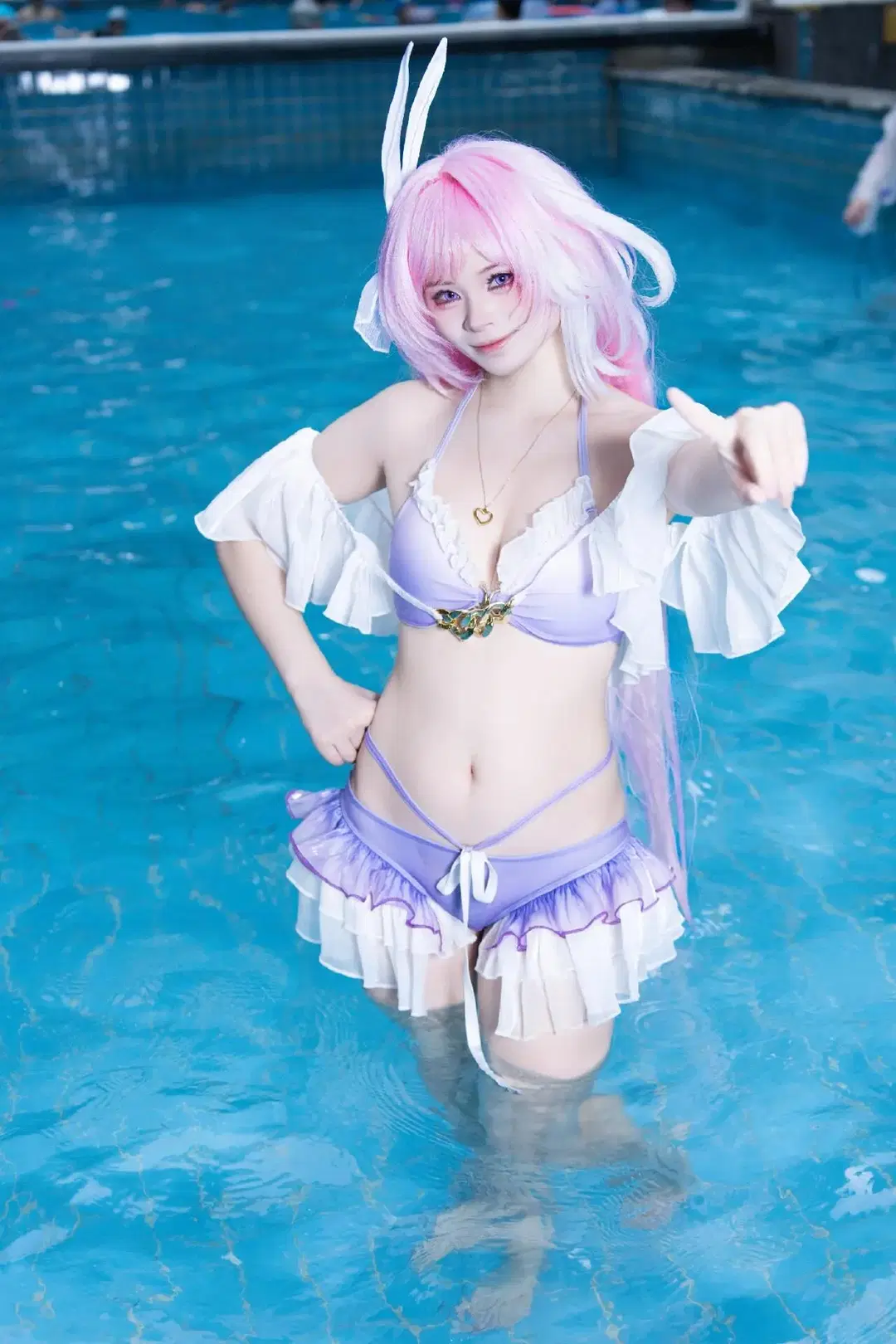 [Elysia Cosplay] Honkai Impact 3rd: Refreshing Splash at the Summer Pool Party by 尤加-Yuga - Image 4