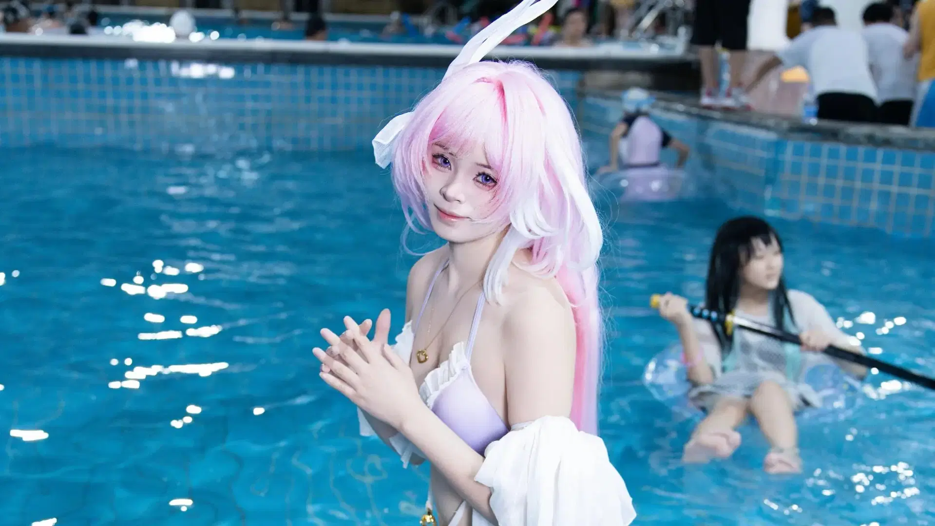 [Elysia Cosplay] Honkai Impact 3rd: Refreshing Splash at the Summer Pool Party by 尤加-Yuga - Image 6