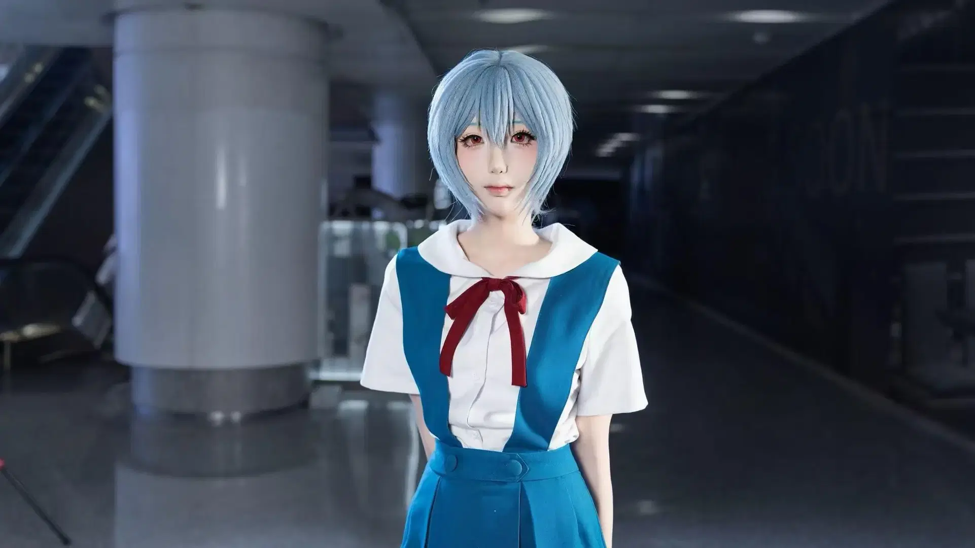 【绫波丽cos】新世纪福音战士经典校服还原 - 尤加-Yuga - 第2张
