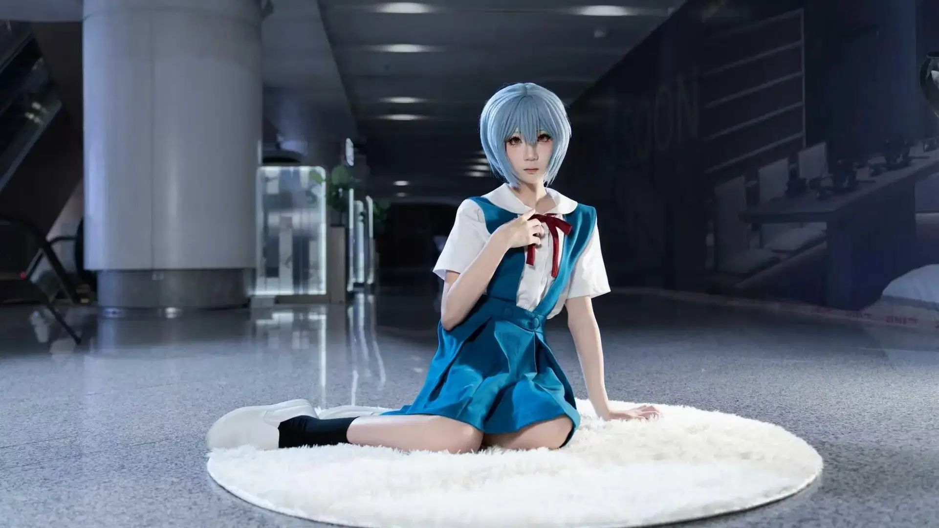 【绫波丽cos】新世纪福音战士经典校服还原 - 尤加-Yuga - 第4张