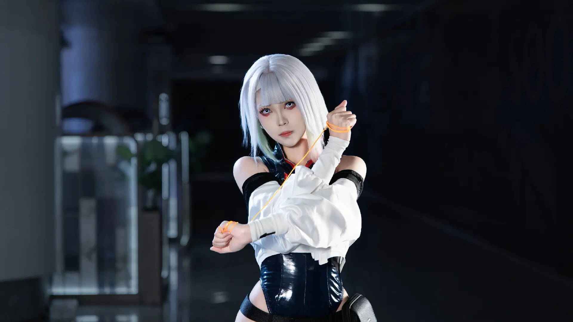 【露西cos】赛博朋克边缘行者，赛博都市里的冷峻特工 - 尤加-Yuga - 第3张