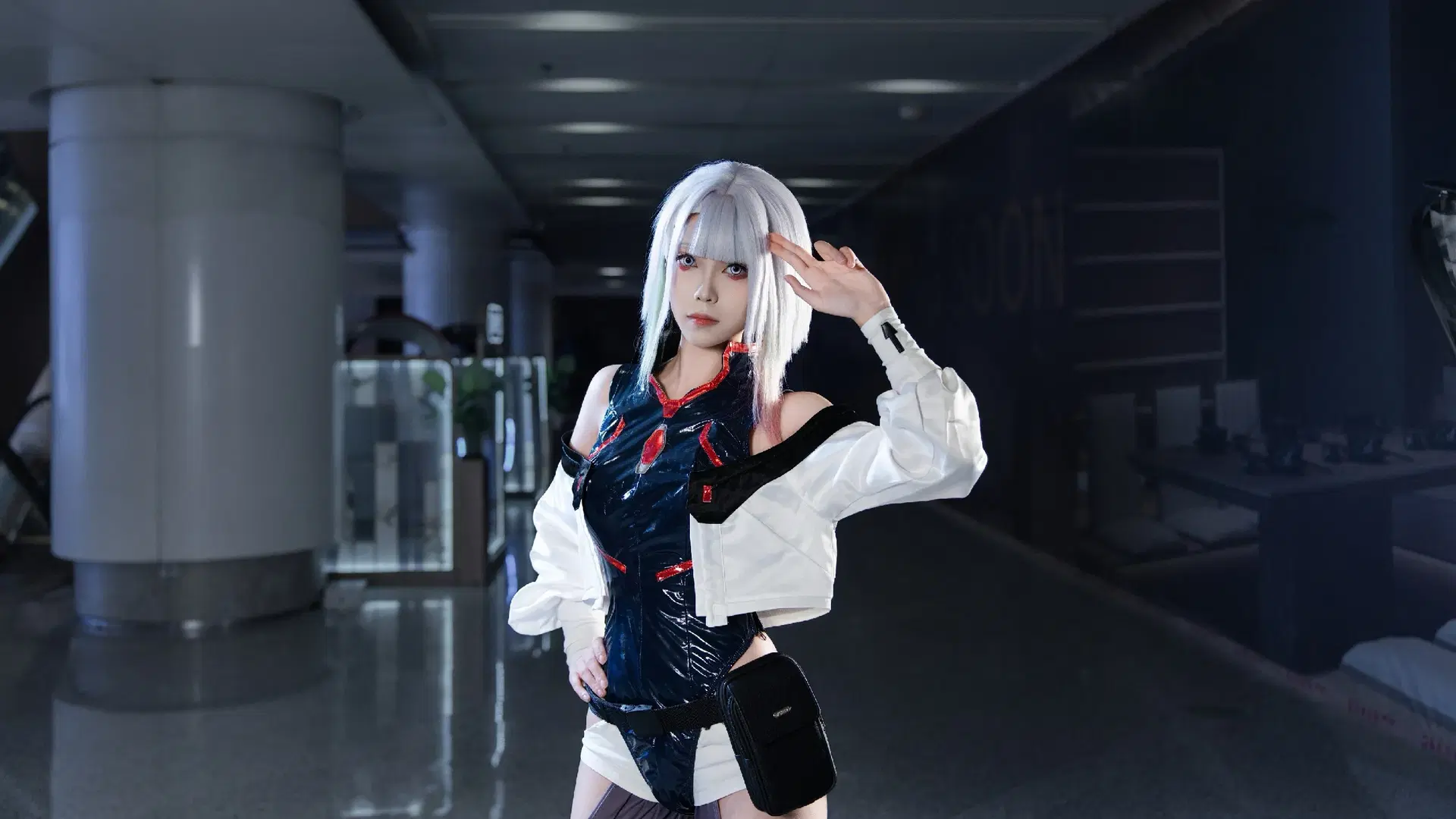 【露西cos】赛博朋克边缘行者，赛博都市里的冷峻特工 - 尤加-Yuga - 第6张