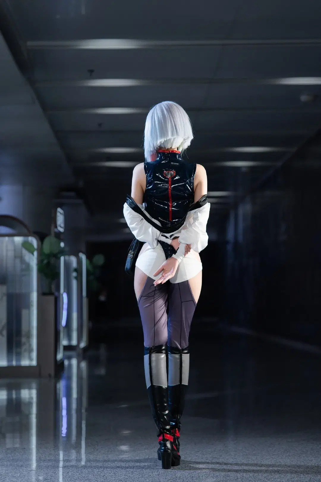 【露西cos】赛博朋克边缘行者，赛博都市里的冷峻特工 - 尤加-Yuga - 第7张