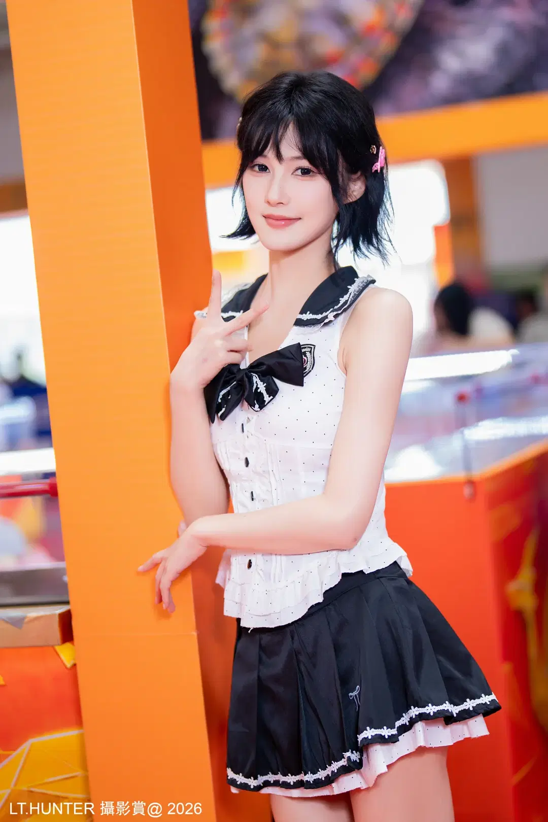 Foshan Turtle Exhibition Check-In: This Navy-Style Pleated Skirt Truly Accentuates Long Legs by 聆聽獵人 - Image 2