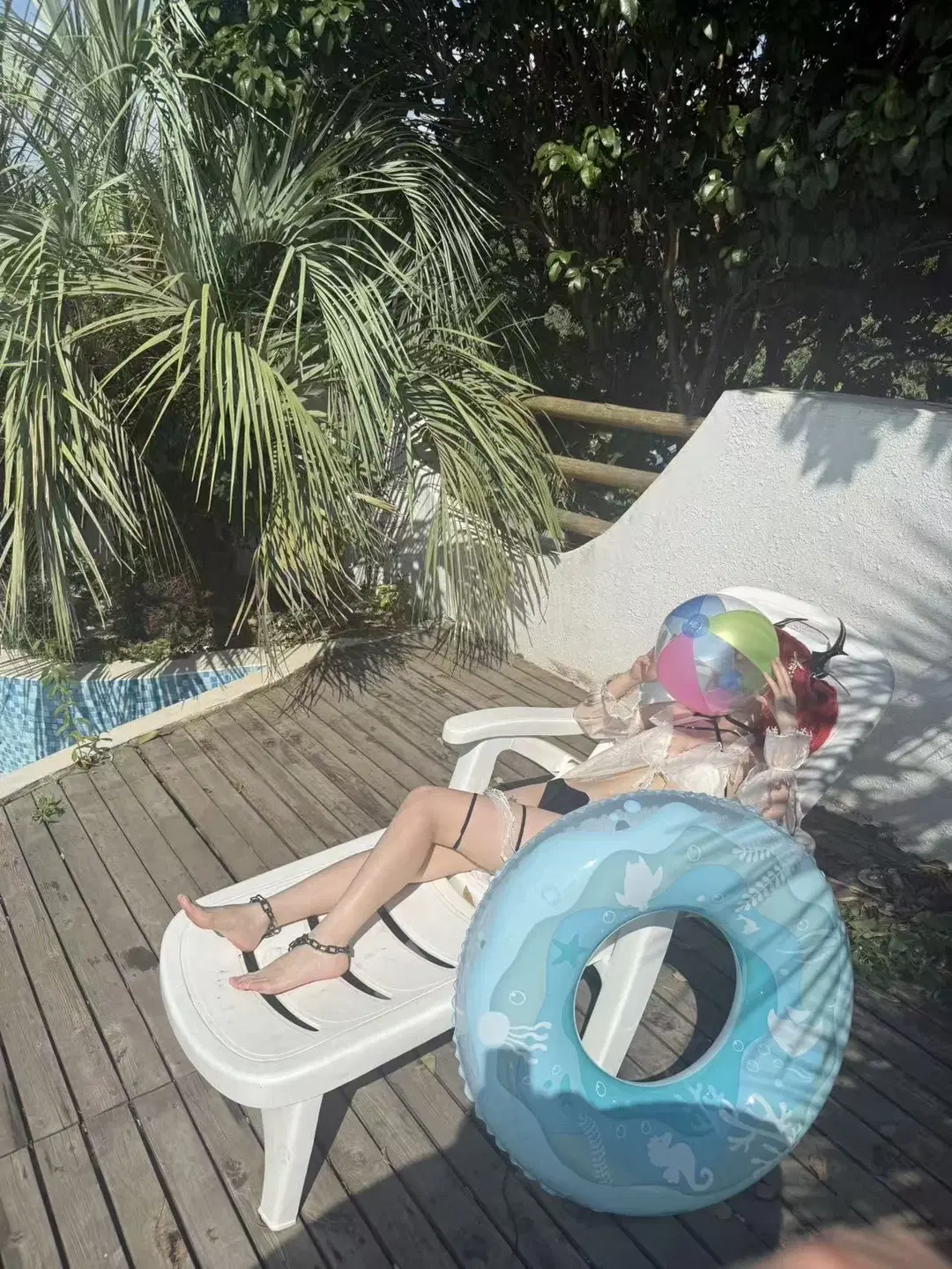 Arknights, Surtr cosplay, Arknights cosplay, Summer swimsuit cosplay, Surtr swimsuit