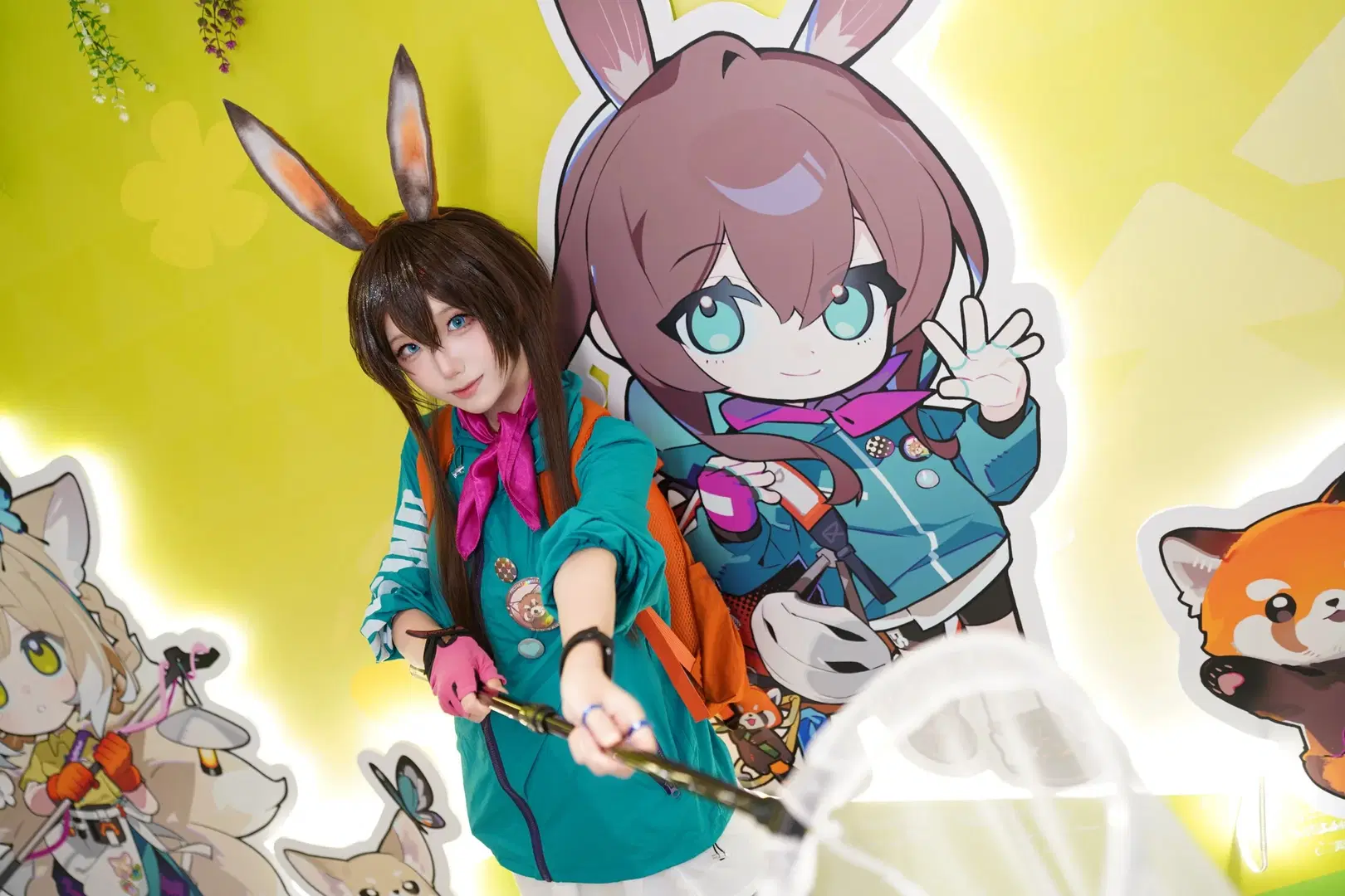 Arknights, Amiya cosplay, Arknights - Bolívar Diagnosed, Hongshan Zoo pop-up, Arknights x Hongshan Zoo collaboration
