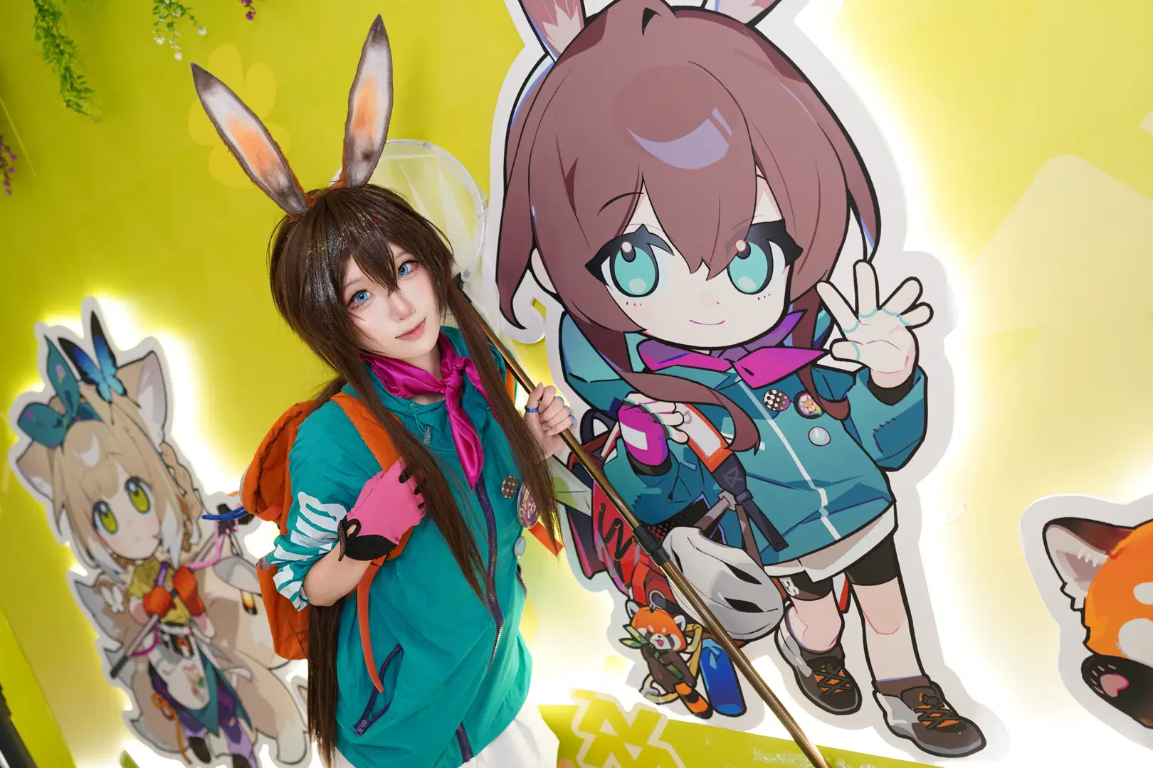 [Amiya cosplay] Arknights x Hongshan Zoo Collaboration: Bolívar Diagnosed Pop-Up Event Photos by 楷逸 - Image 3