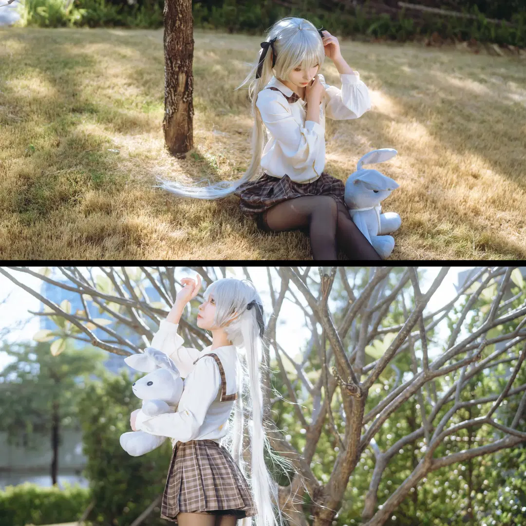 [Kasugano Sora cosplay] JK Sora Convention Photos: Withered Trees Meeting Spring by 茄子酱i - Image 3