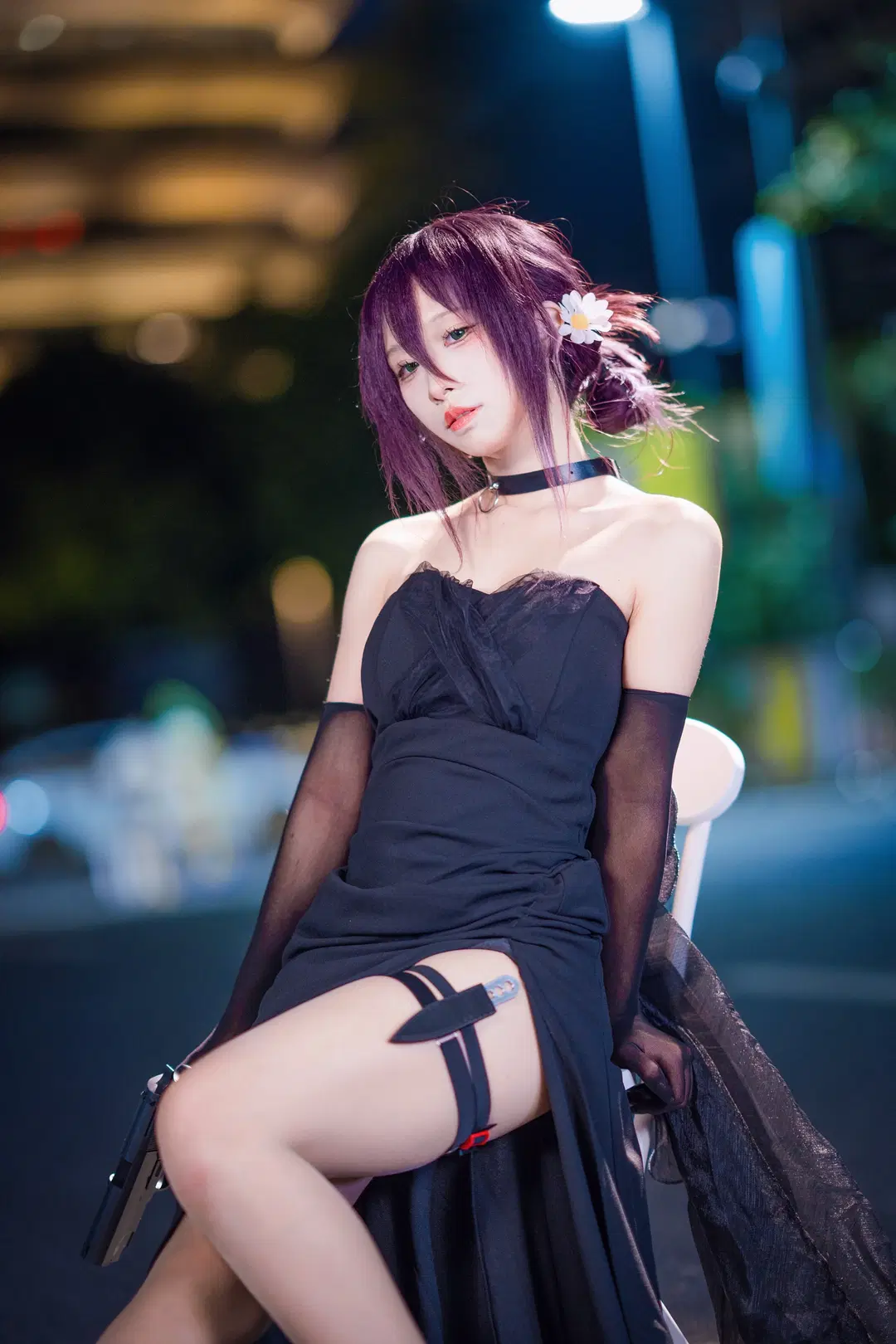 广州漫展, 蕾塞cos, 电锯人, 丝袜, 礼服蕾塞