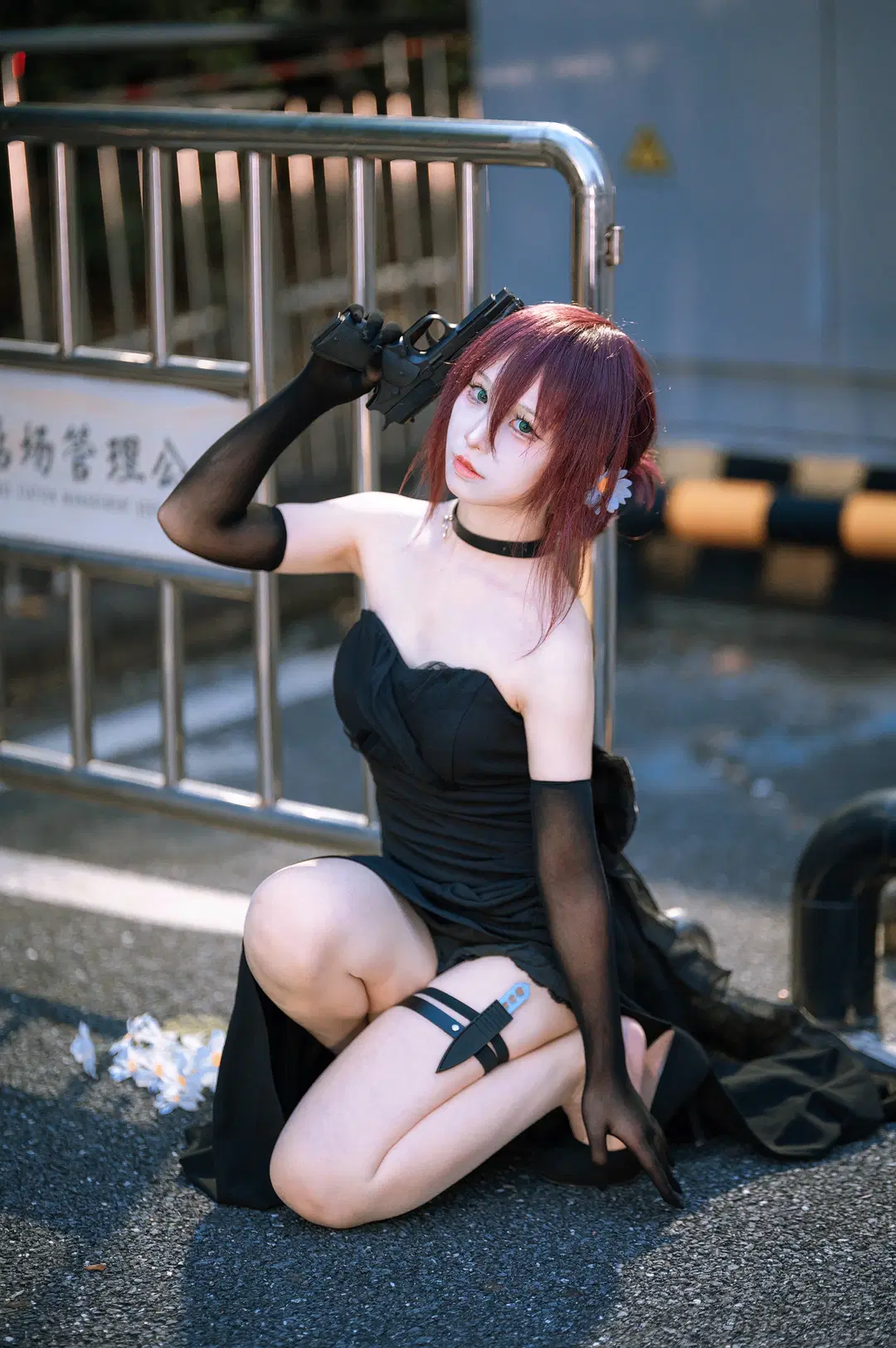 【蕾塞cos】电锯人黑礼服漫展场外拍摄 - 茄子酱i - 第4张
