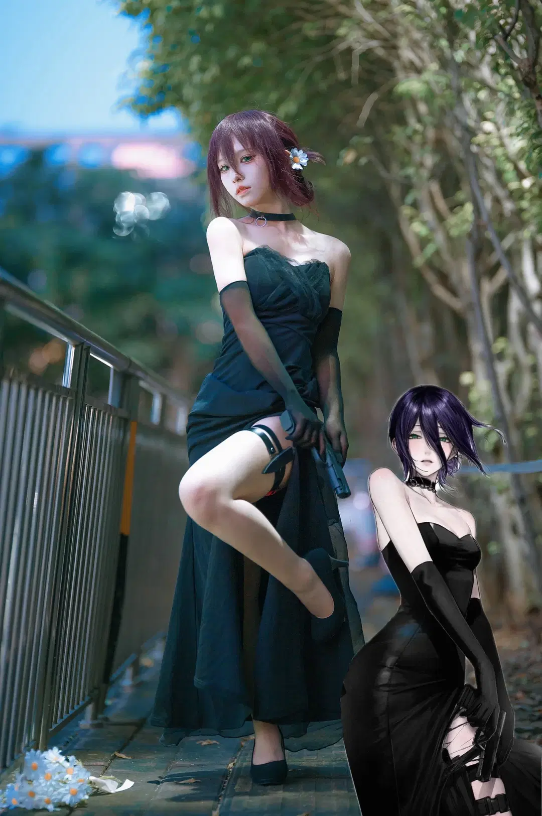 【蕾塞cos】電鋸人裡的危險又迷人的禮服惡魔 - 茄子酱i - 第2張