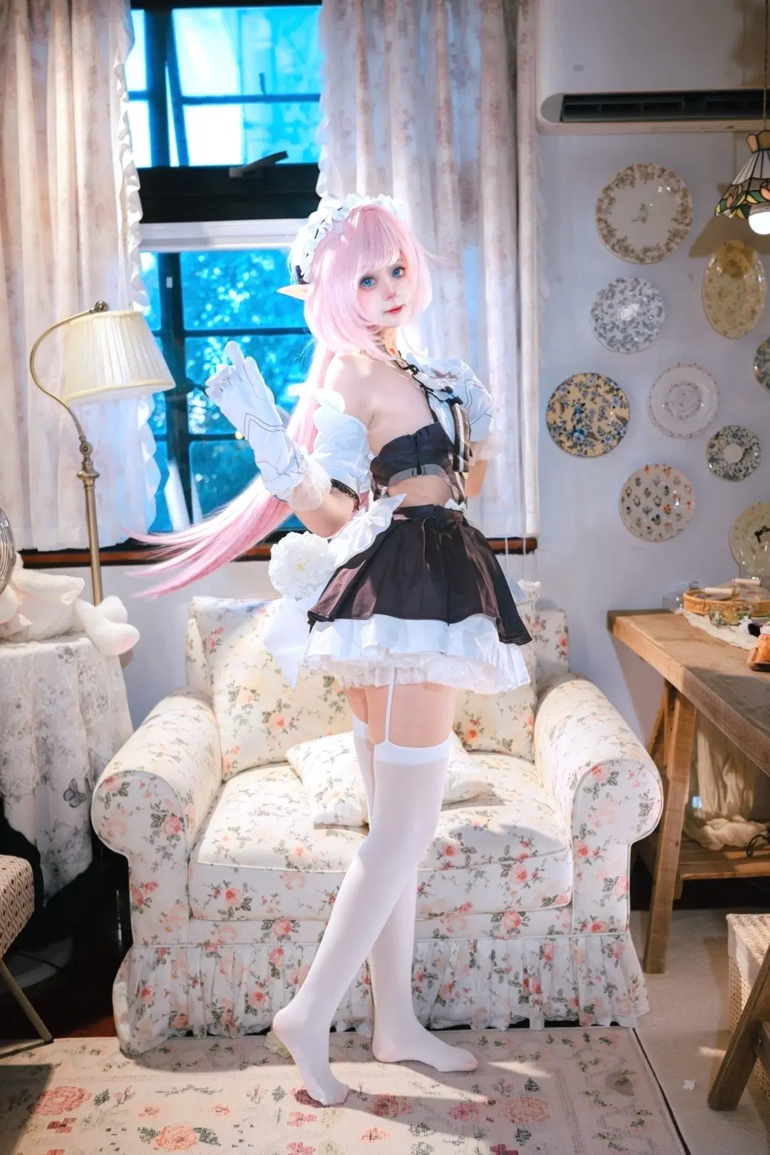 【爱莉希雅cos】崩坏3如果她只是一个享受下午茶的普通女孩 - 淡墨（摄影版） - 第4张