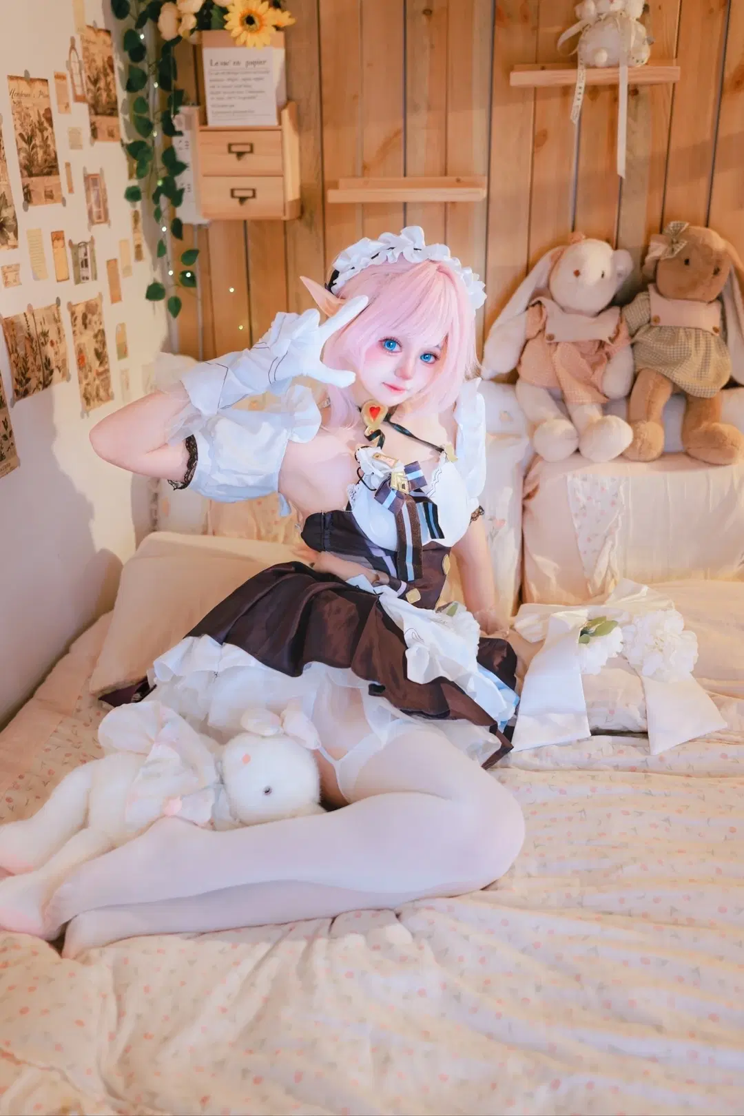 【爱莉希雅cos】崩坏3如果她只是一个享受下午茶的普通女孩 - 淡墨（摄影版） - 第7张
