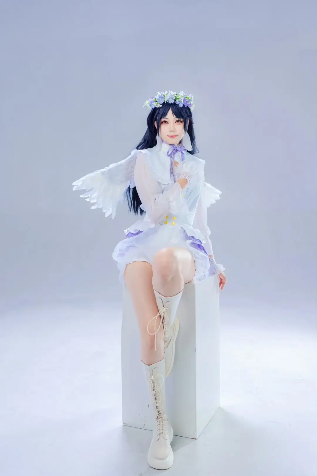 【叶月恋cos】白棚光影下的天使造型记录 - 淡墨（摄影版） - 第4张
