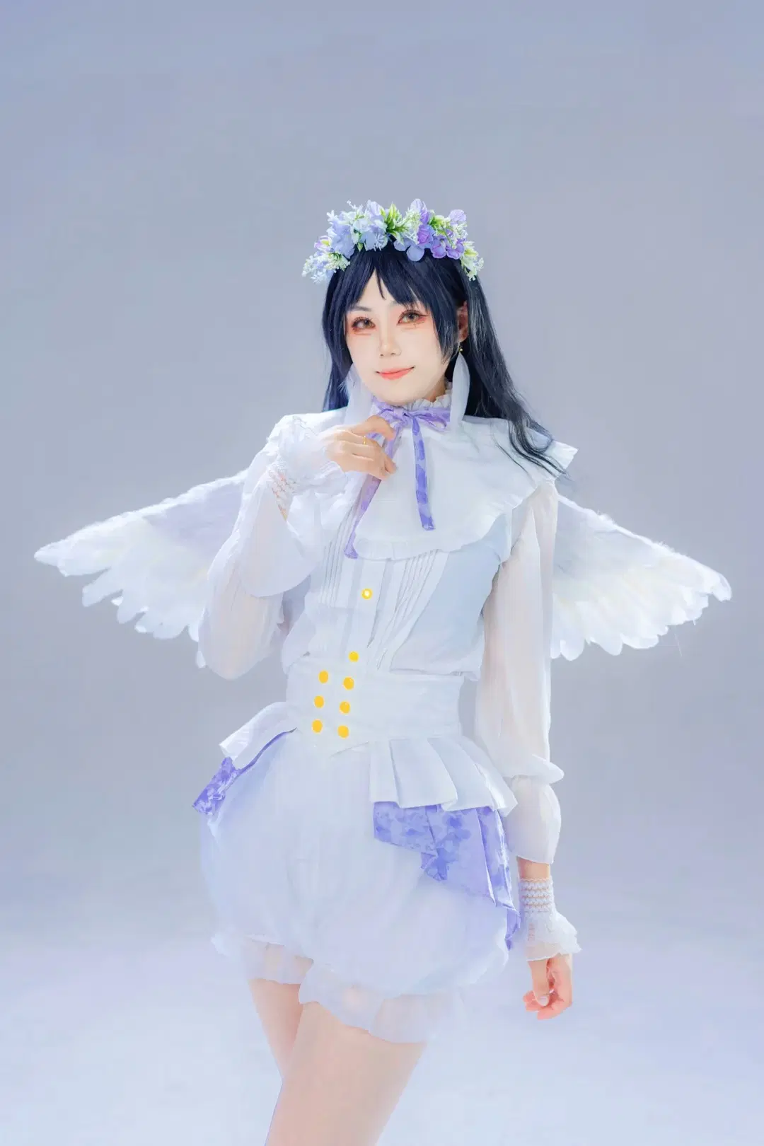 【叶月恋cos】白棚光影下的天使造型记录 - 淡墨（摄影版） - 第5张