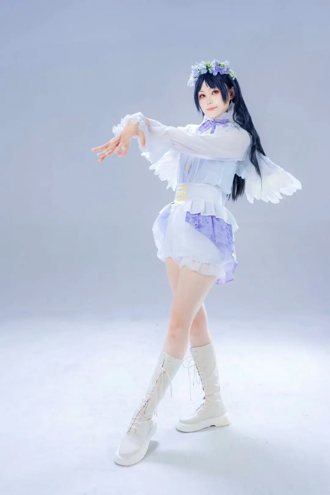 【叶月恋cos】白棚光影下的天使造型记录 - 淡墨（摄影版） - 第6张