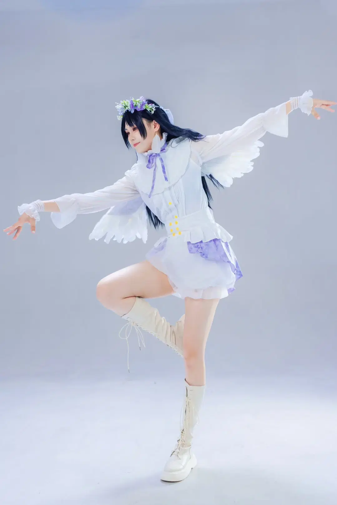 【叶月恋cos】白棚光影下的天使造型记录 - 淡墨（摄影版） - 第7张