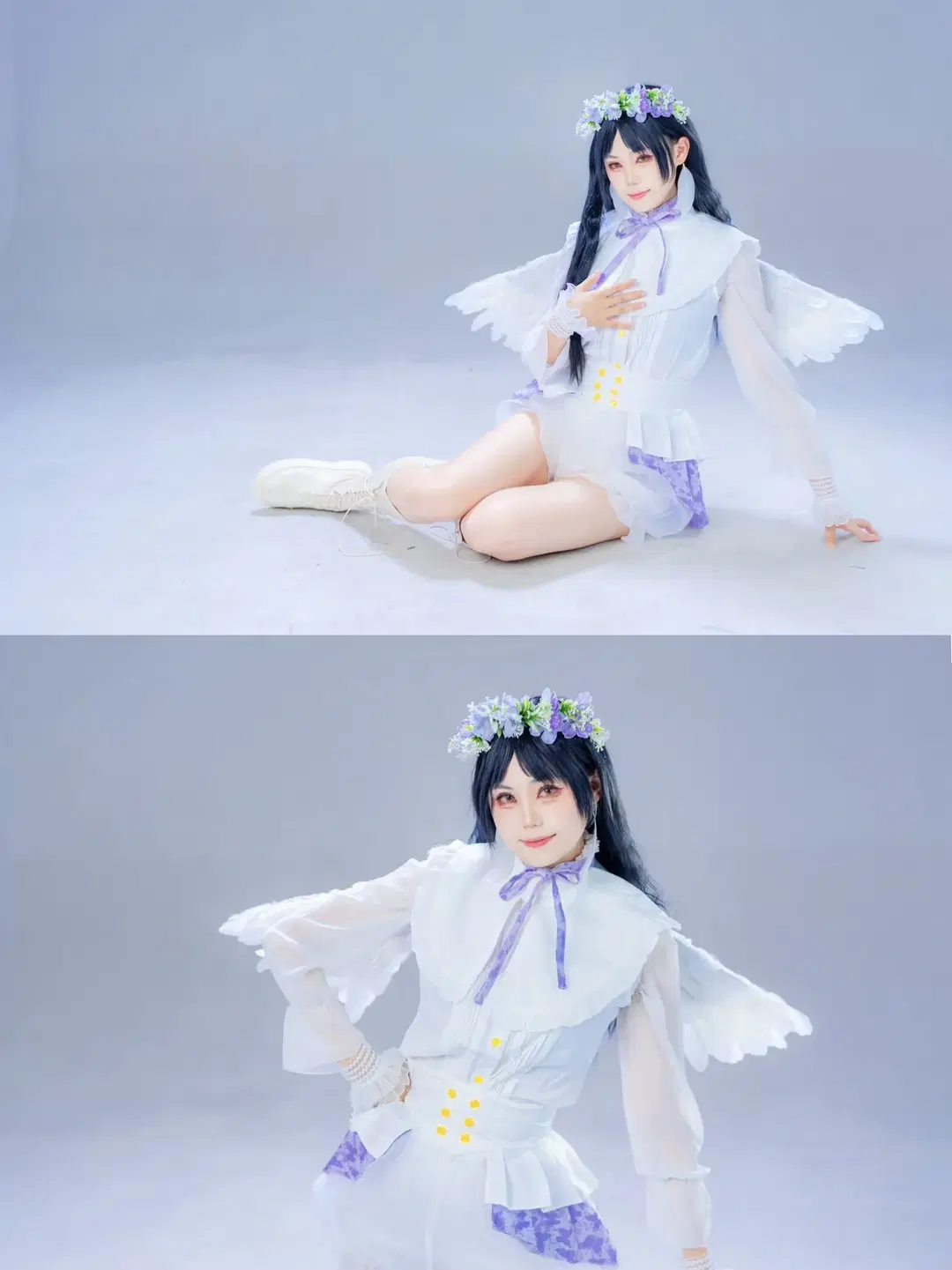 【叶月恋cos】白棚光影下的天使造型记录 - 淡墨（摄影版） - 第8张