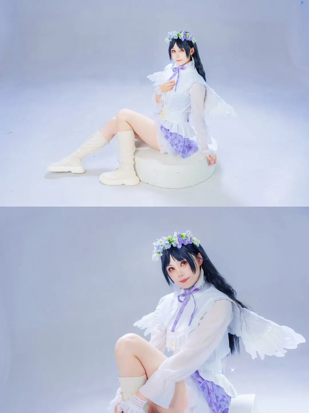 【叶月恋cos】白棚光影下的天使造型记录 - 淡墨（摄影版） - 第9张