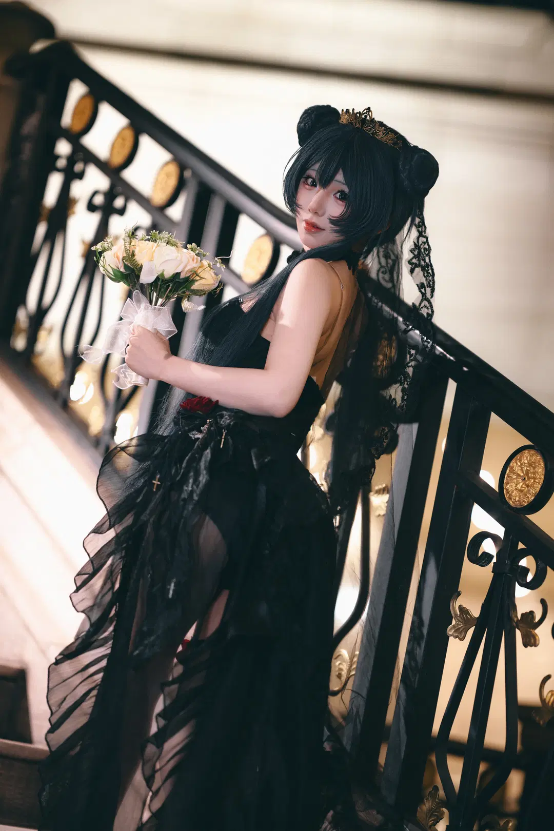 【龍華妃咲cos】蔚藍檔案黑花嫁造型 - Forever Khalil C - 第2張