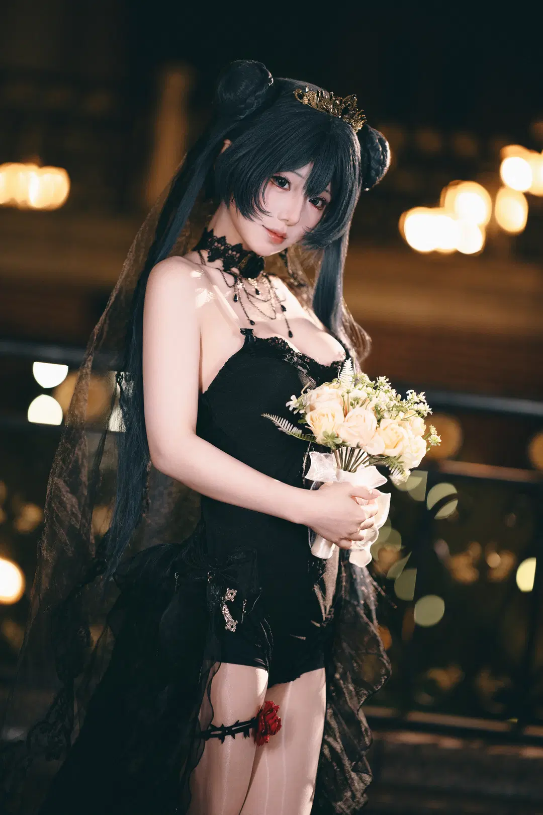 【龍華妃咲cos】蔚藍檔案黑花嫁造型 - Forever Khalil C - 第6張
