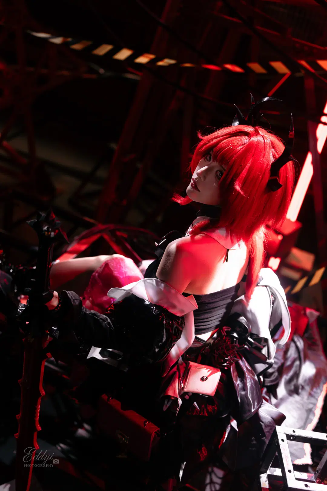 【レーヴァテイン コスプレ】アークナイツ：エンドフィールド 工業風スタジオ撮影記録 - EddieZ - 3枚目