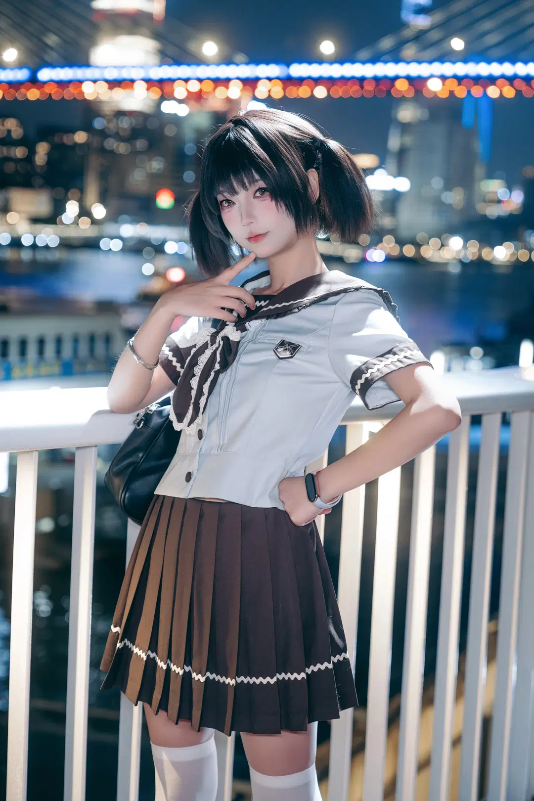 江風與璀璨燈火下的水手服夜景攝影 - 蒋书剑 - 第4張
