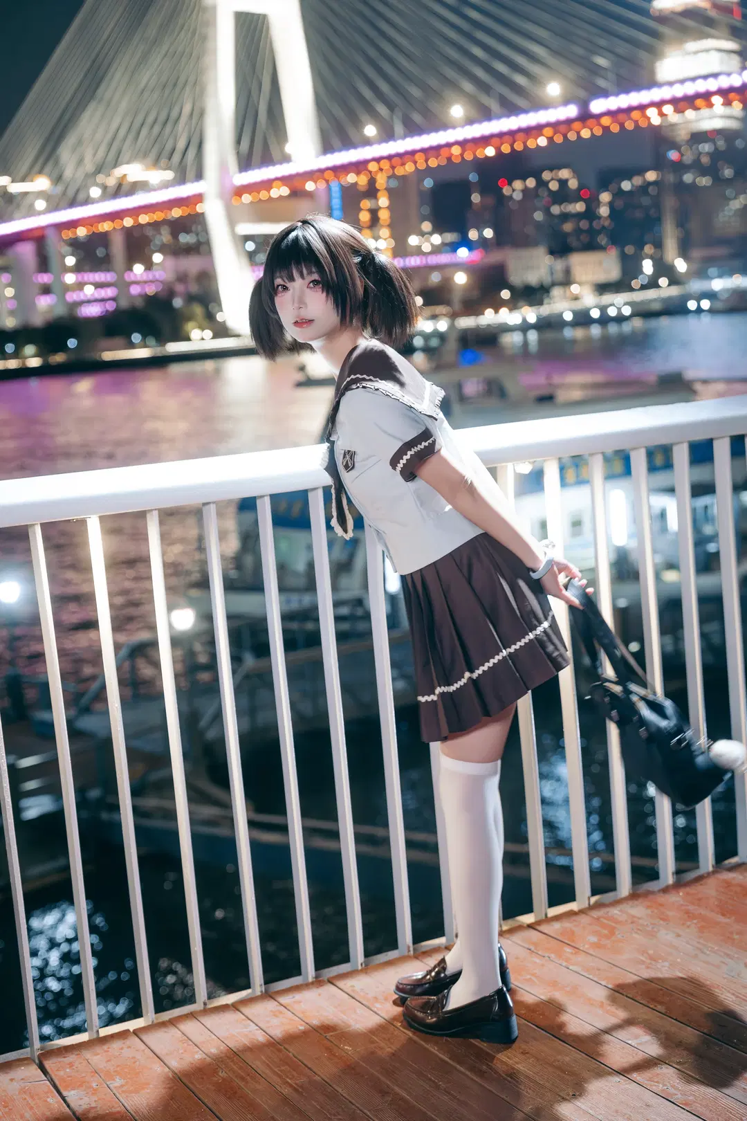 江風與璀璨燈火下的水手服夜景攝影 - 蒋书剑 - 第5張