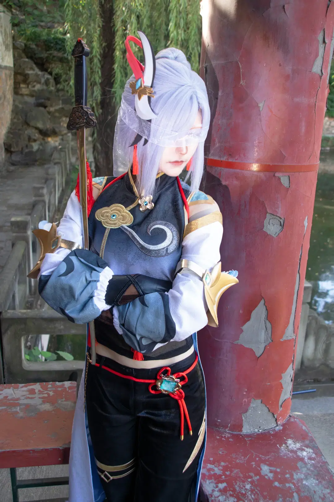 【申鶴 コスプレ】林間に鶴を見る、性転換武侠風の冷徹と鋭さ - 番茄猫猫 - 2枚目