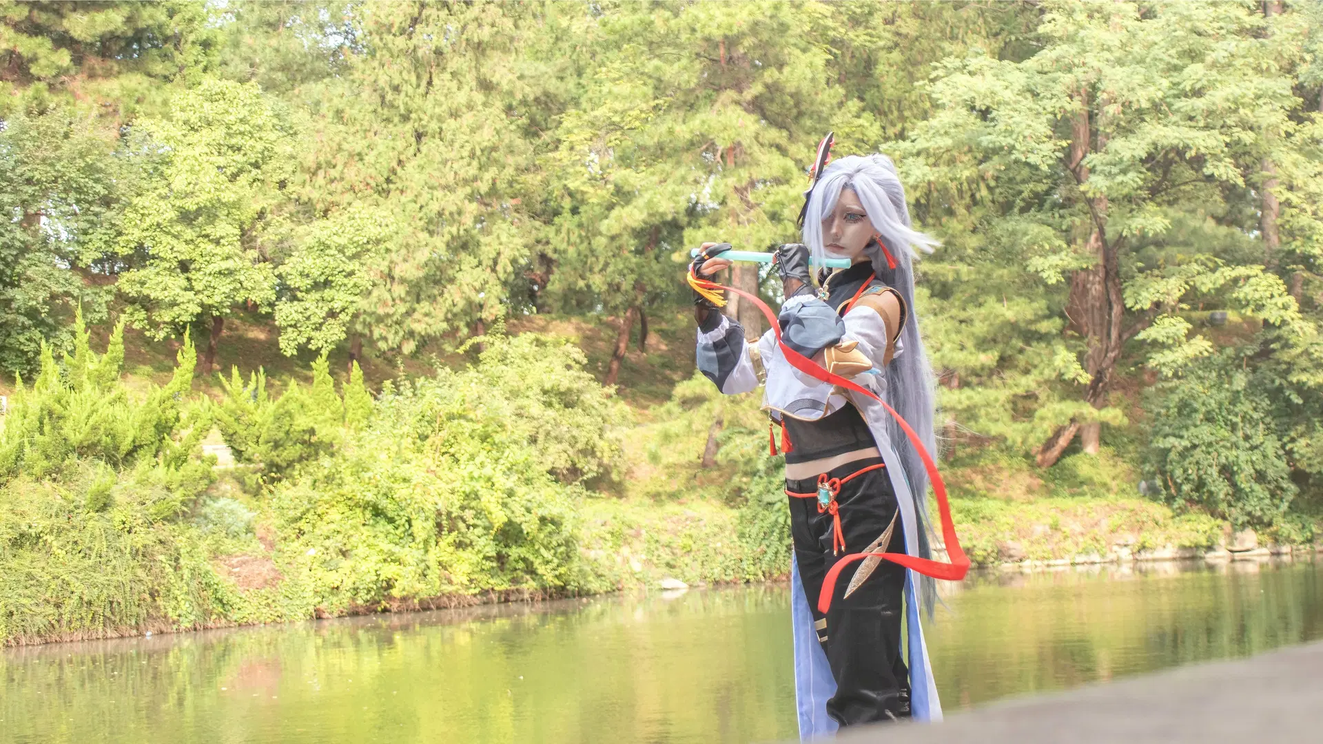 【申鶴 コスプレ】林間に鶴を見る、性転換武侠風の冷徹と鋭さ - 番茄猫猫 - 3枚目