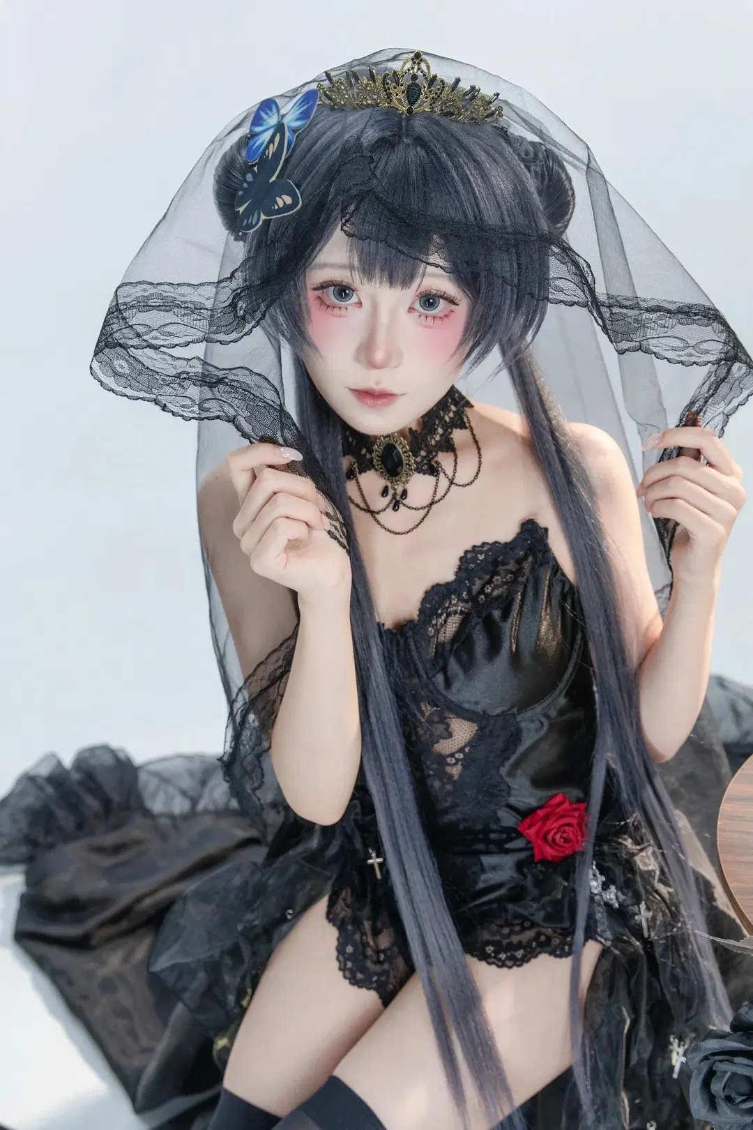 【妃咲cos】蔚蓝档案里的暗黑哥特新娘 - 白茶shirachi - 第2张