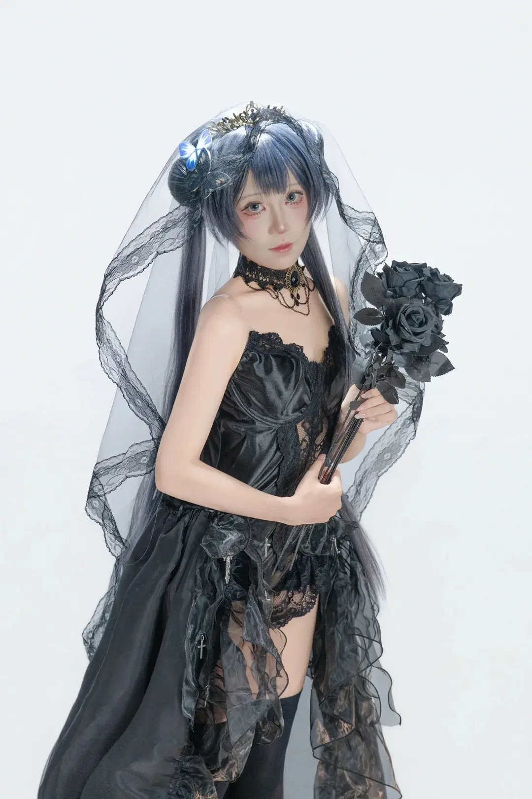 【妃咲cos】蔚蓝档案里的暗黑哥特新娘 - 白茶shirachi - 第4张