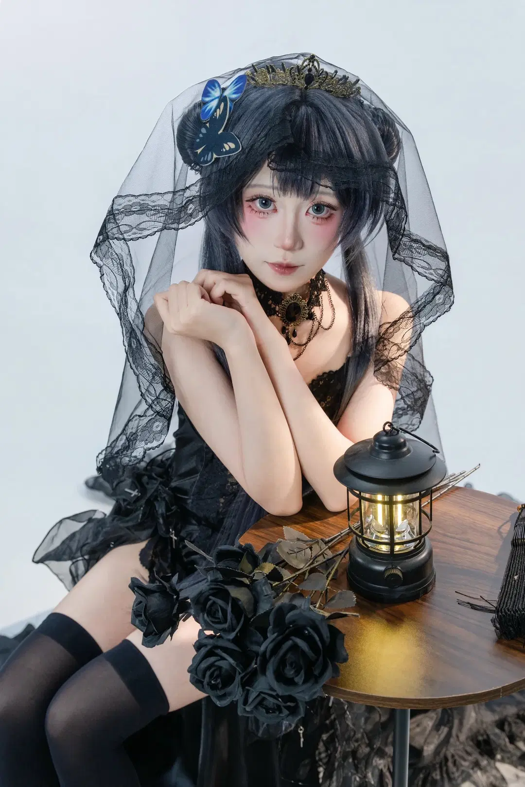 【妃咲cos】蔚蓝档案里的暗黑哥特新娘 - 白茶shirachi - 第6张