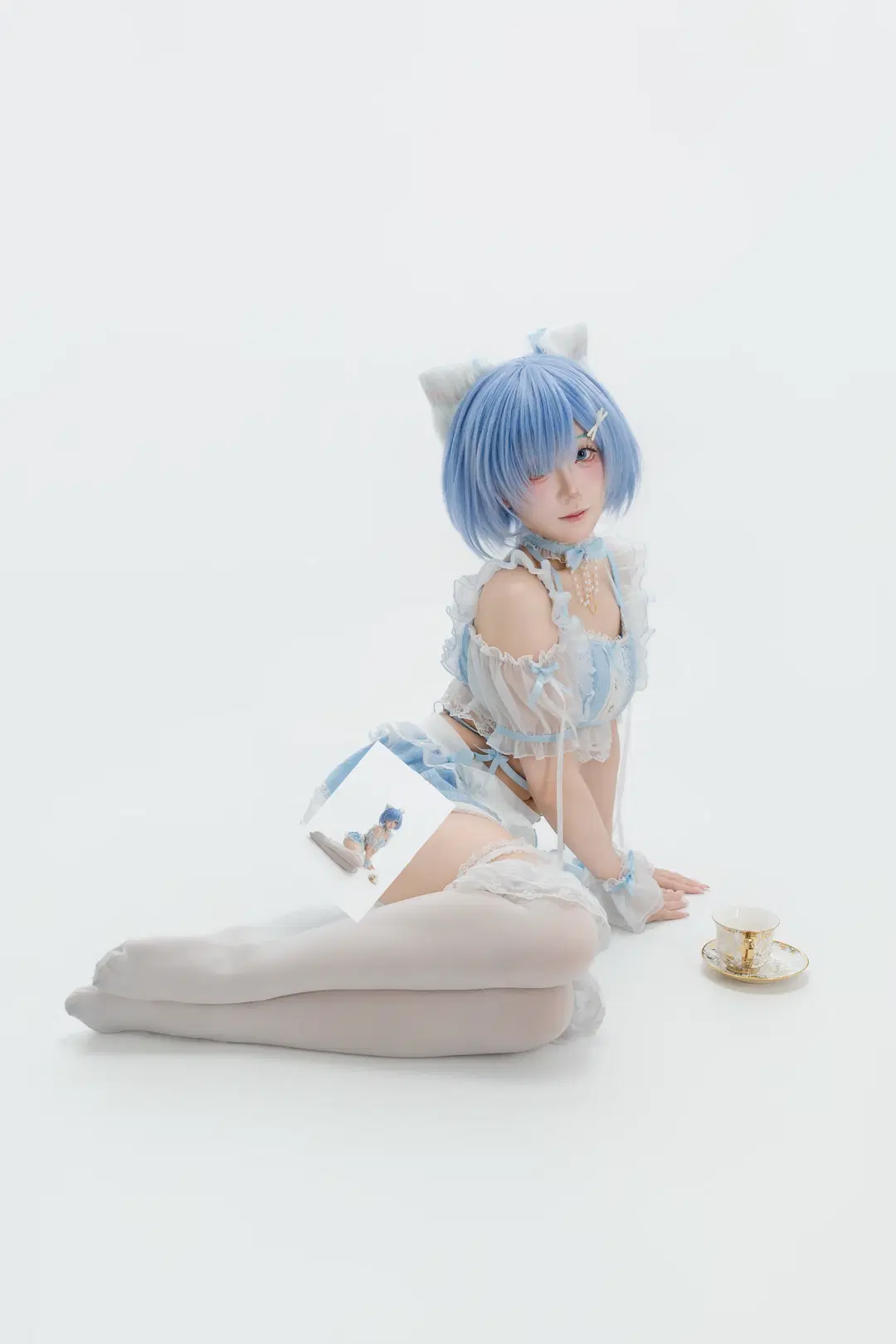 【蕾姆cos】猫耳女仆的下午茶时光 - 白茶shirachi - 第2张