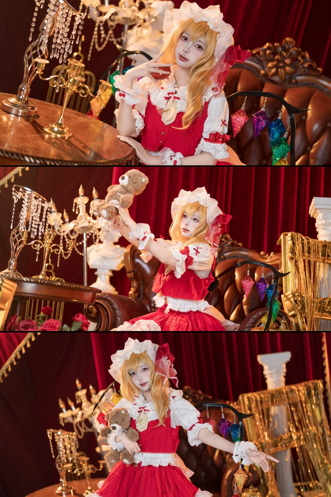 【フランドール・スカーレット コスプレ】『東方紅魔郷』赤白ドレスとクラシカルな劇場の調べ - 黑爱势力登场 - 3枚目