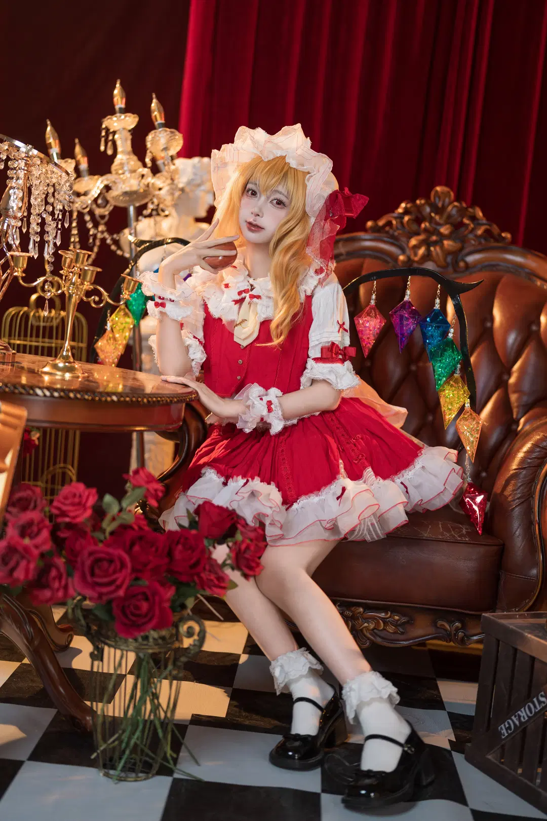 【フランドール・スカーレット コスプレ】『東方紅魔郷』赤白ドレスとクラシカルな劇場の調べ - 黑爱势力登场 - 9枚目