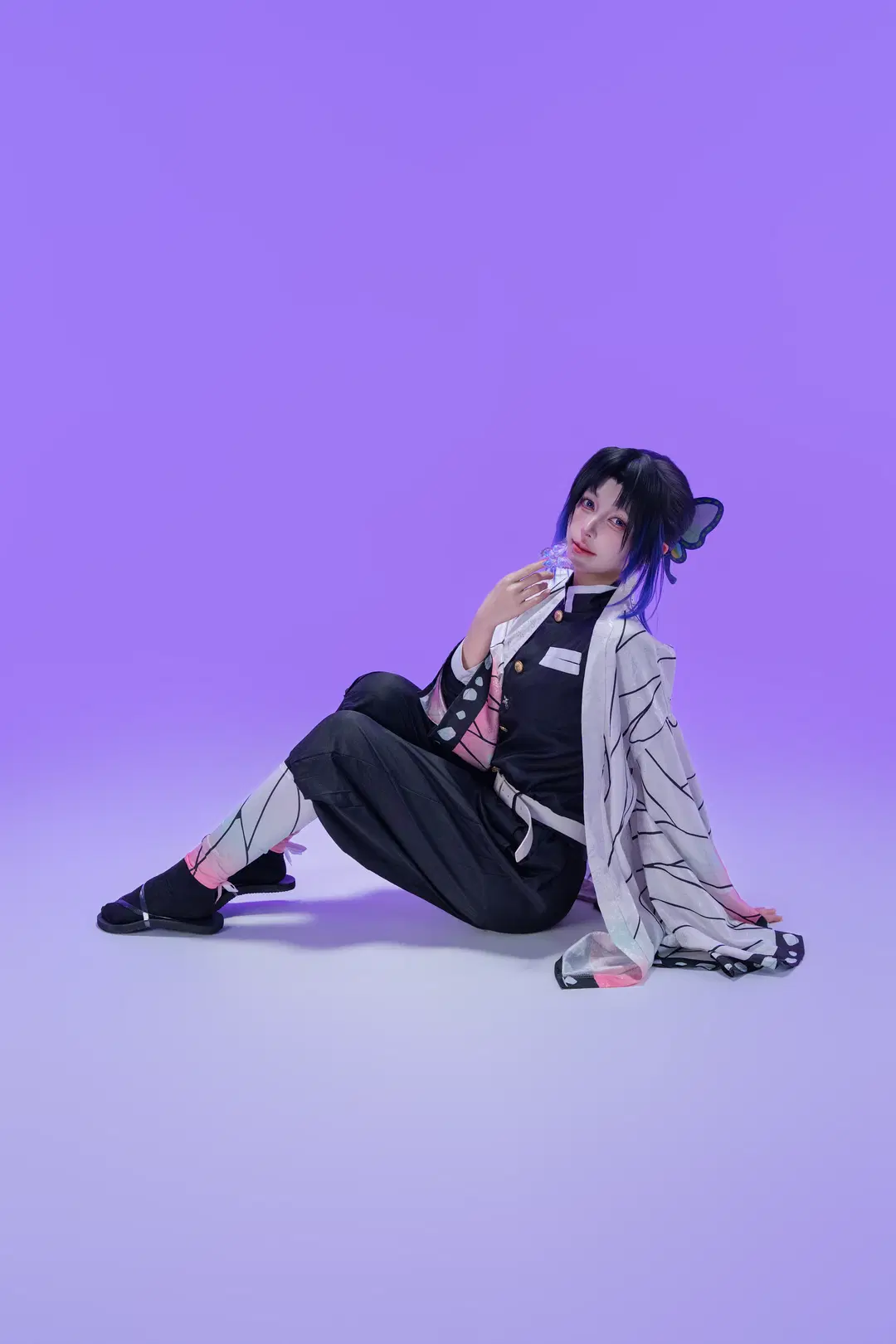 cosplay, 鬼灭之刃, 和风写真, 蝴蝶忍cos, 丝袜