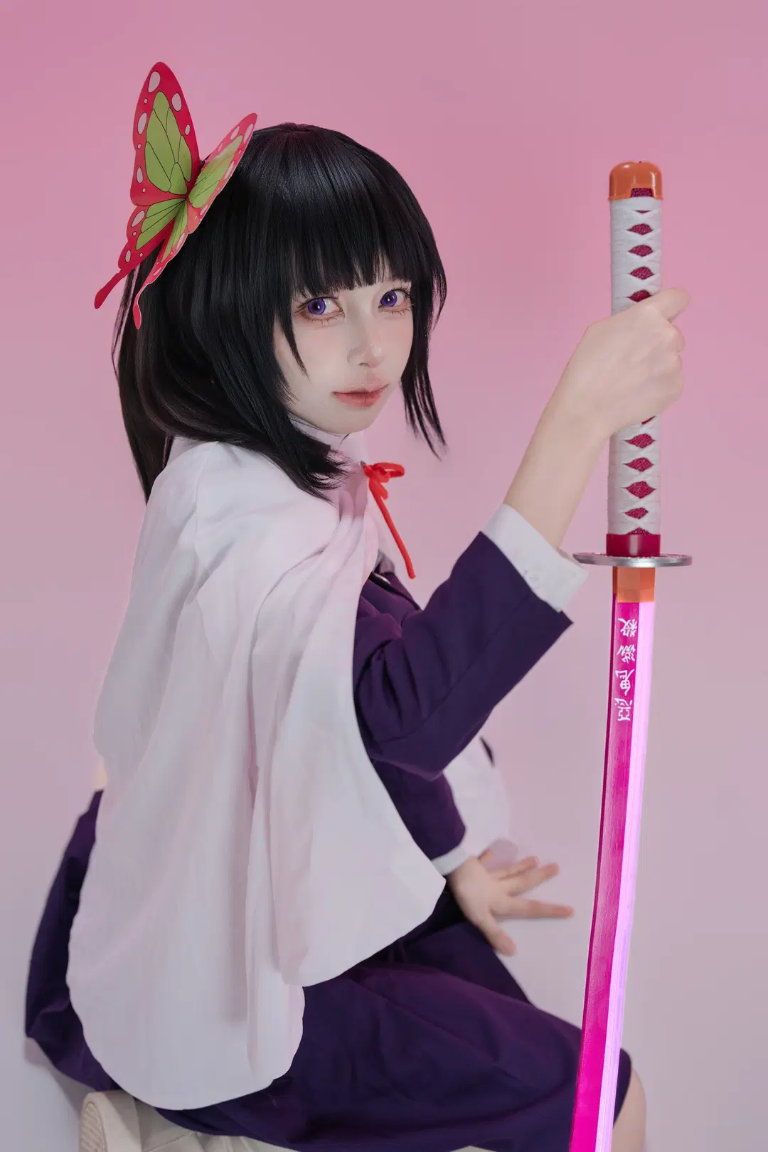 【栗花落香奈乎cos】鬼灭之刃栗花落香奈乎的刀光与蝶影 - 黑爱势力登场 - 第6张