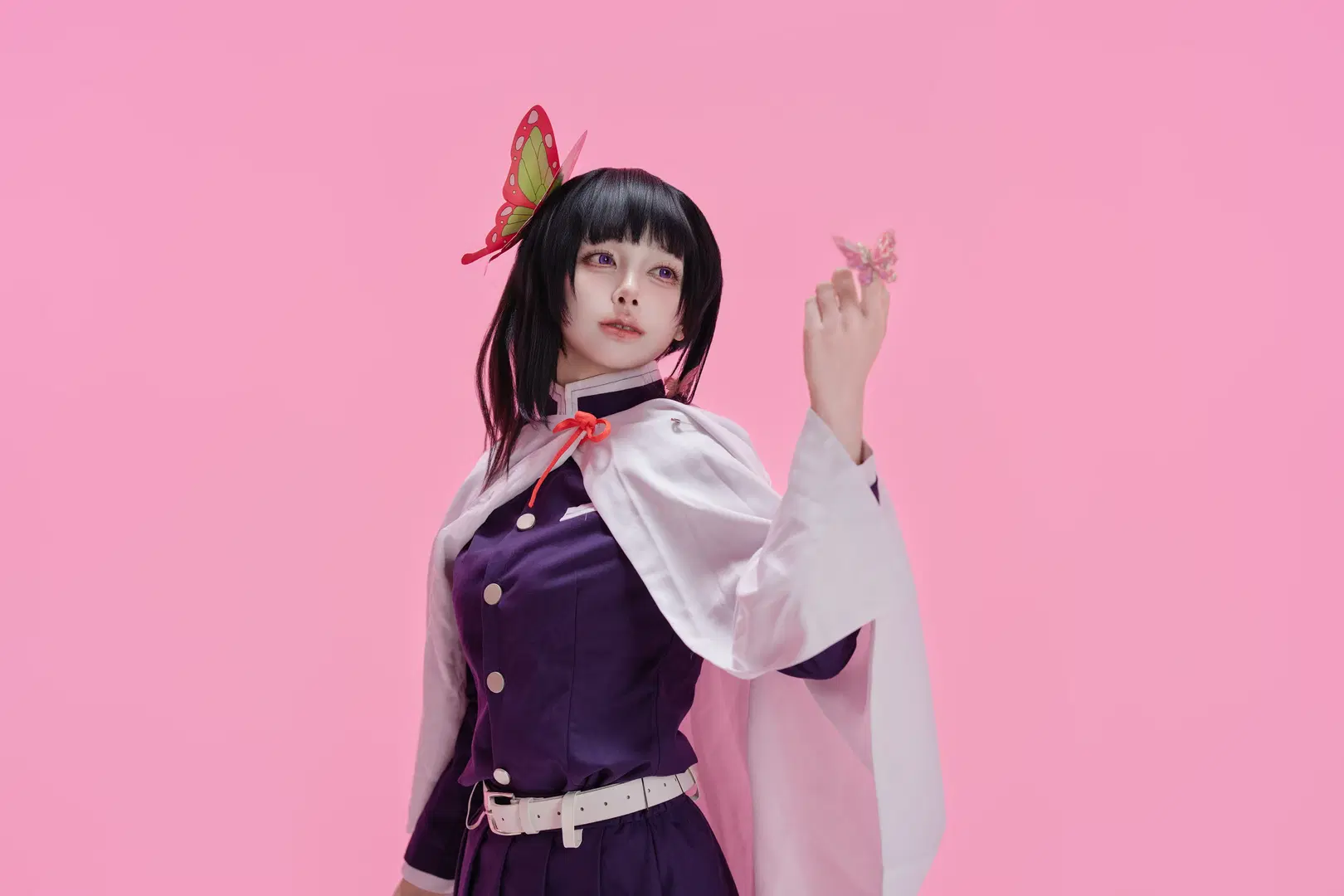 【栗花落香奈乎cos】鬼灭之刃栗花落香奈乎的刀光与蝶影 - 黑爱势力登场 - 第9张