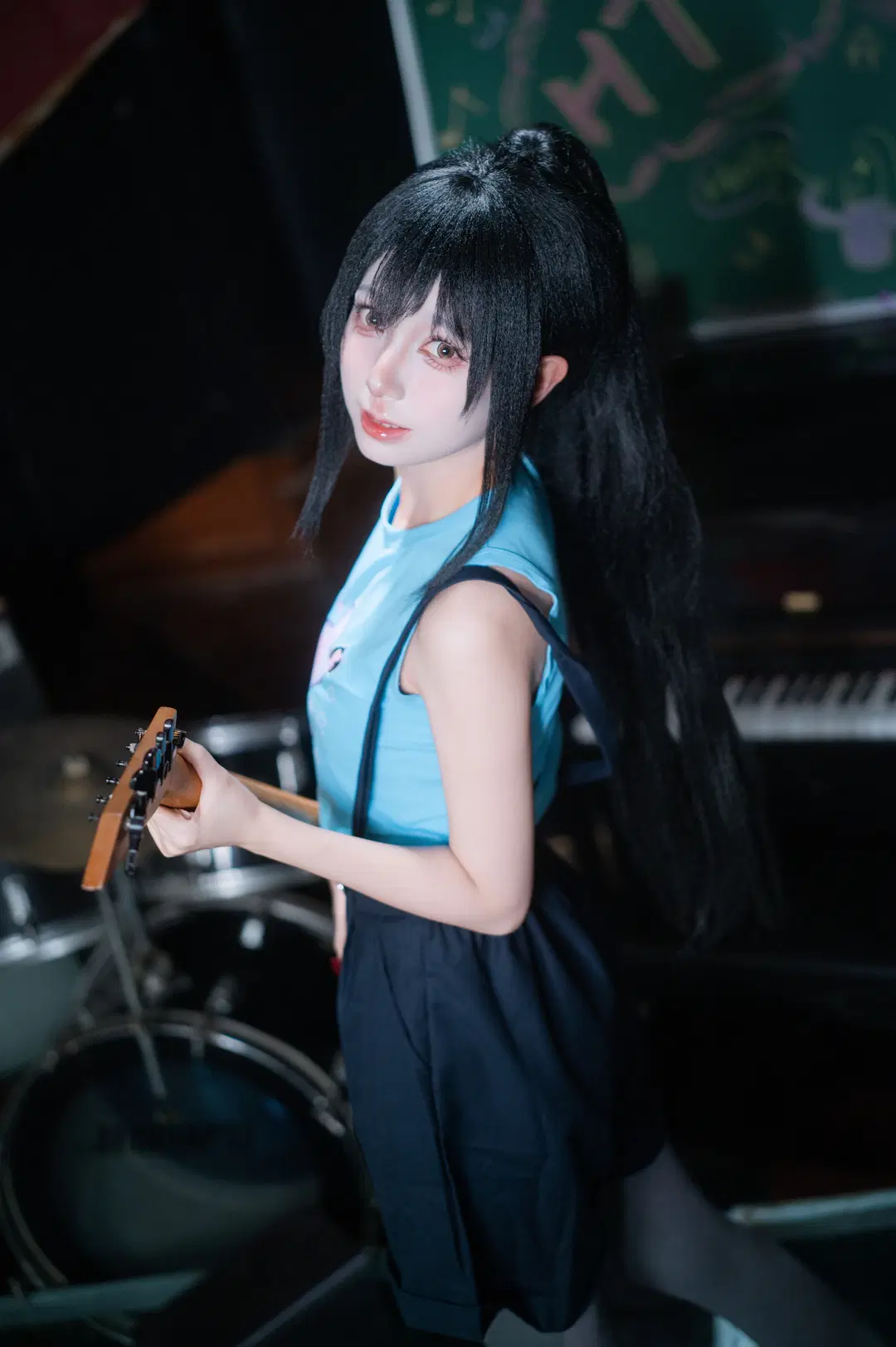 【中野梓cos】輕音少女放學後的音樂教室穿搭記錄 - 黑爱势力登场 - 第5張