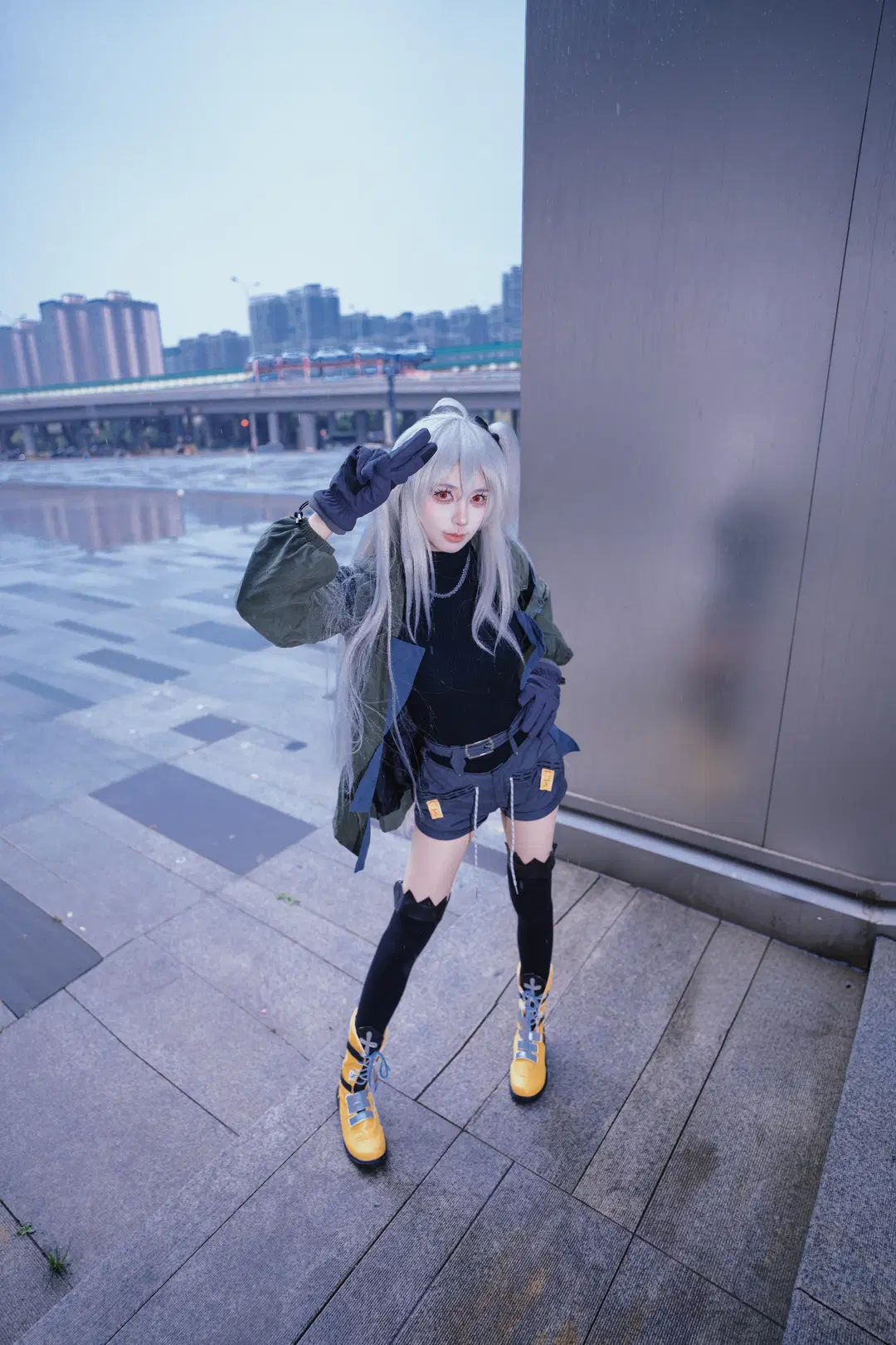 【斯卡蒂cos】明日方舟下一頓午茶，街頭戰術風出街 - 黑爱势力登场 - 第2張
