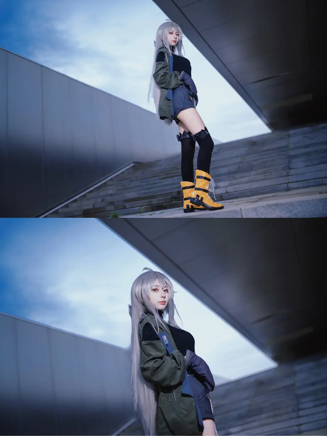 【斯卡蒂cos】明日方舟下一頓午茶，街頭戰術風出街 - 黑爱势力登场 - 第5張
